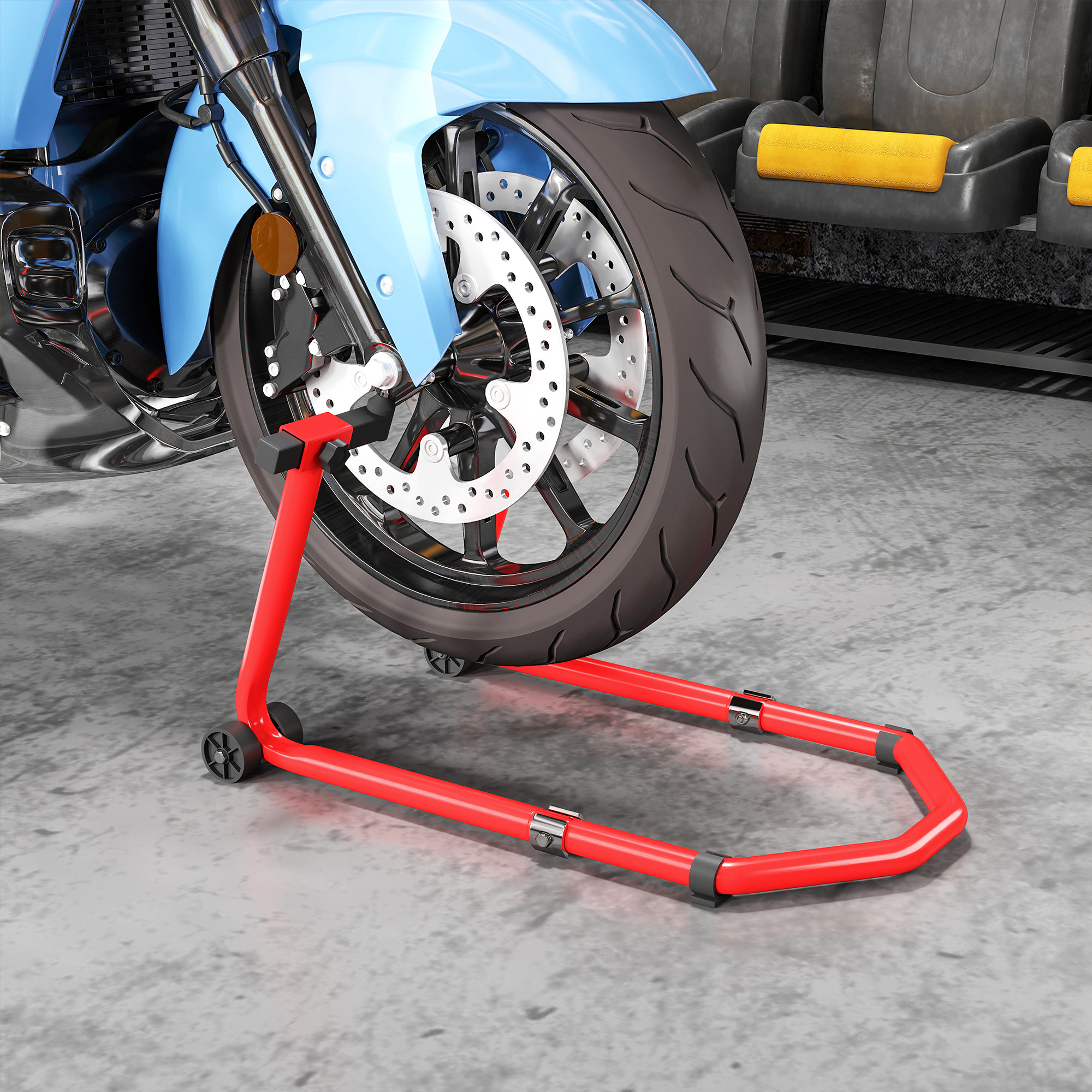 Supporto alzamoto per officina e garage