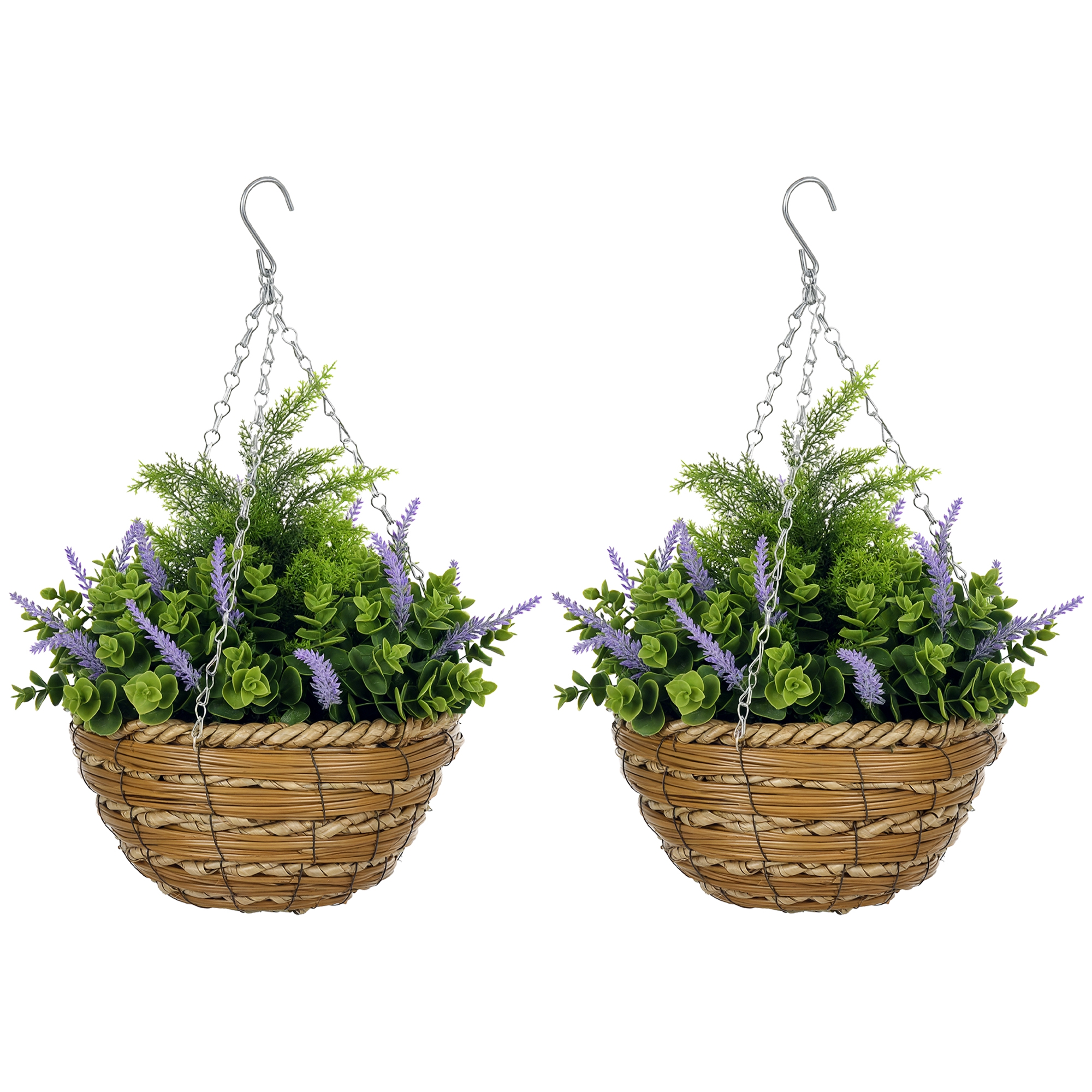 Immagine prodotto - Piante artificiali sospese viola