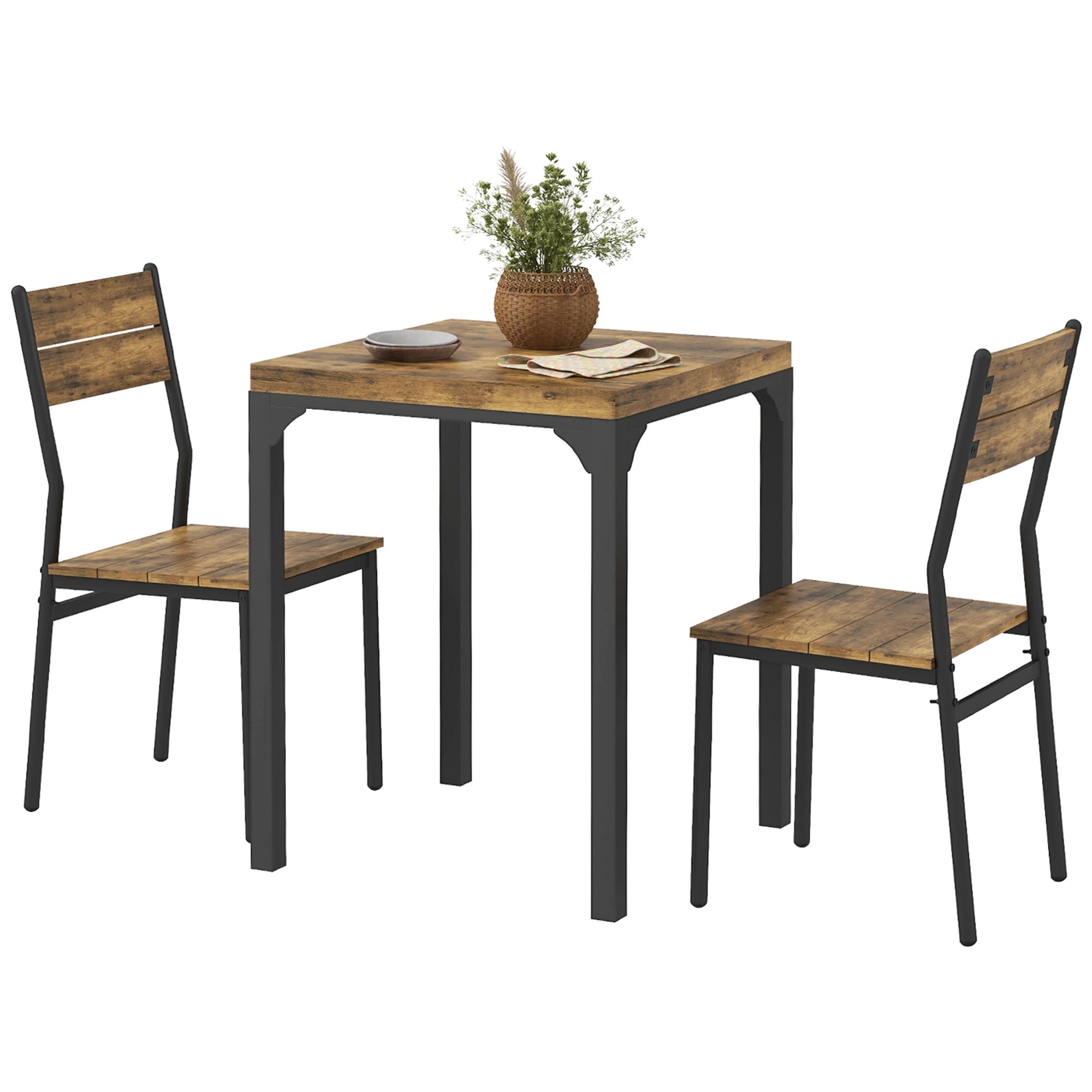 Dettaglio prodotto - Set tavolo e sedie in MDF e metallo