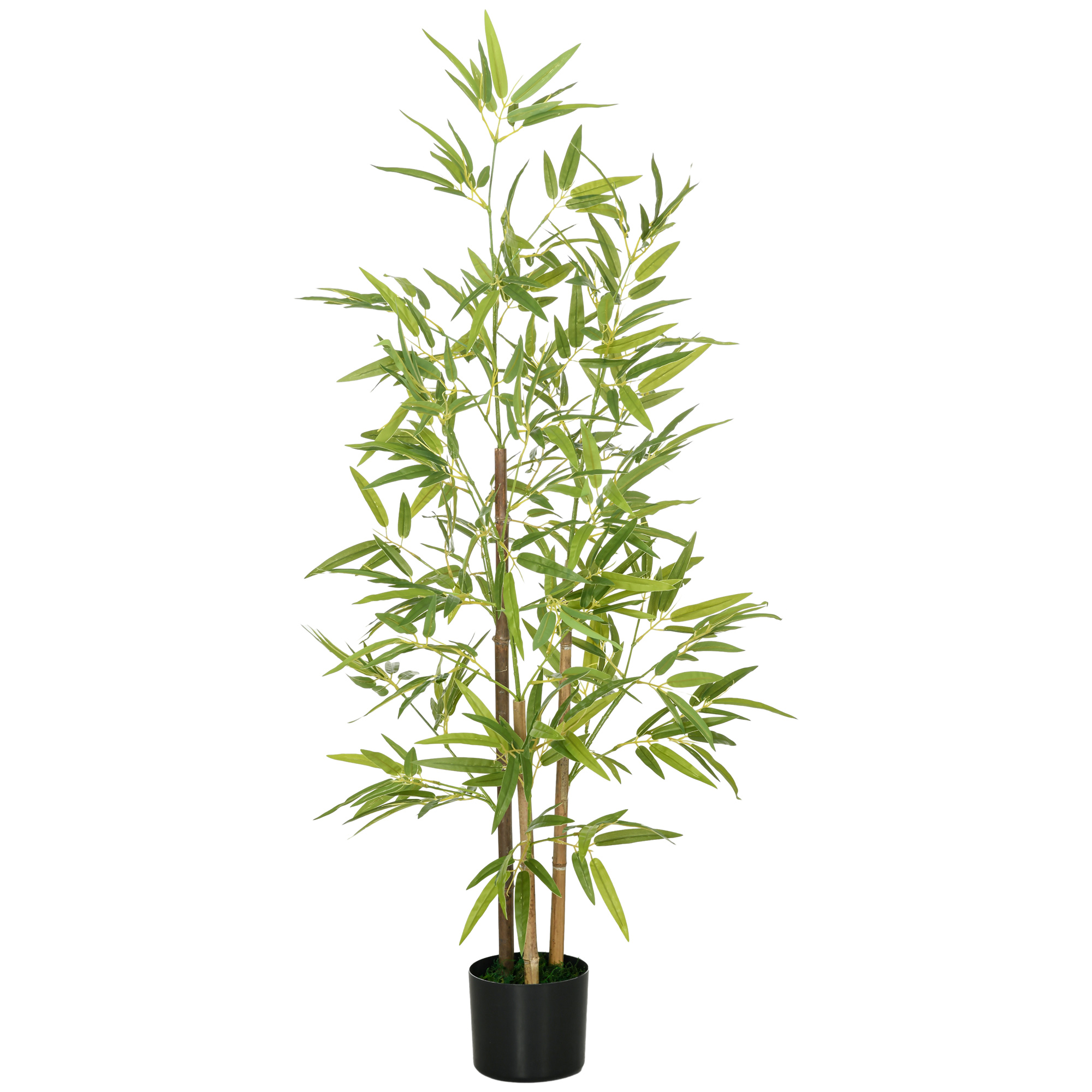 Pianta artificiale di bambù 120cm con vaso