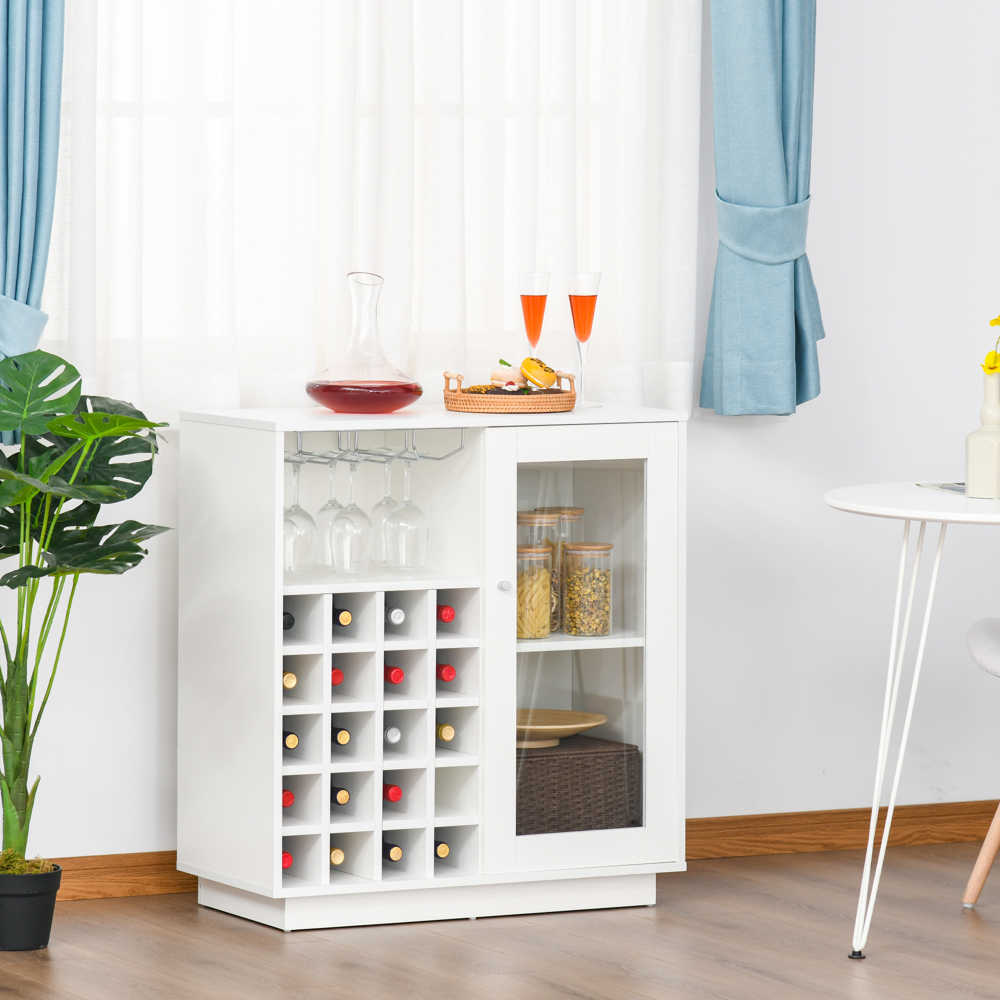 Mobiletto cantinetta per vino 80x36x85 cm