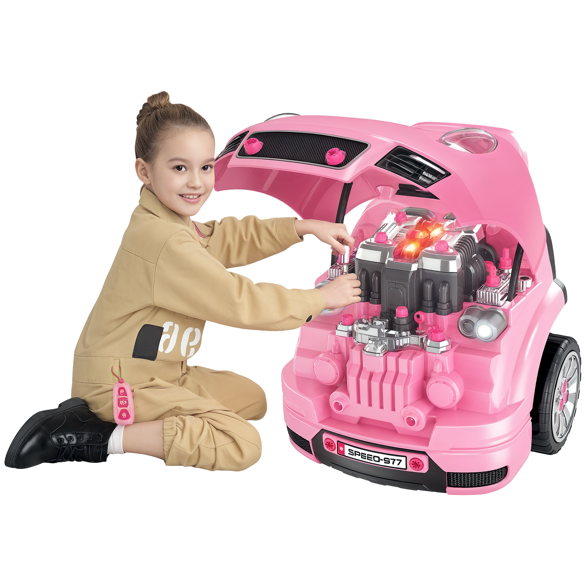 Immagine prodotto - Camion meccanico 2 in 1 rosa