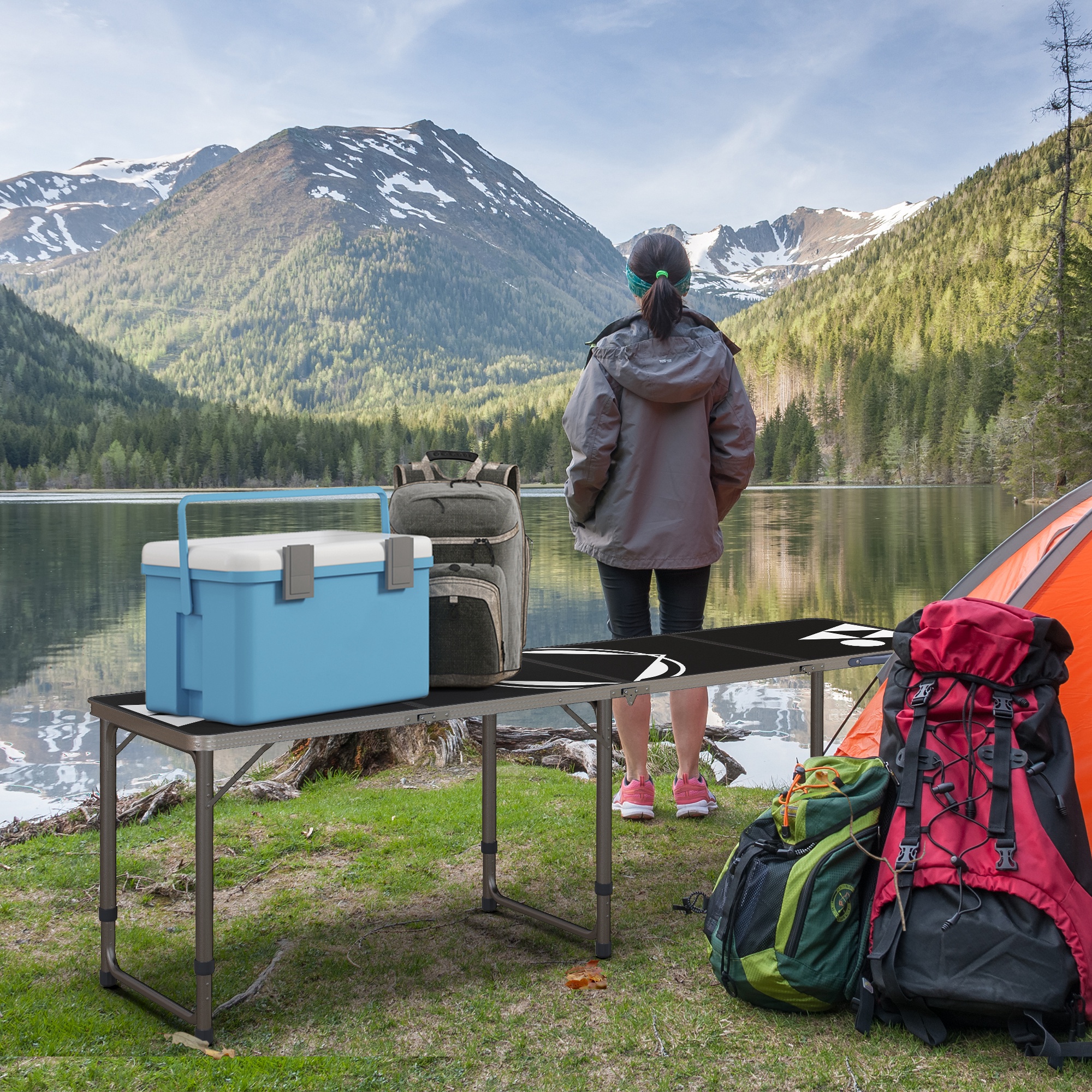 Tavolo da picnic e campeggio pieghevole - Dettaglio struttura