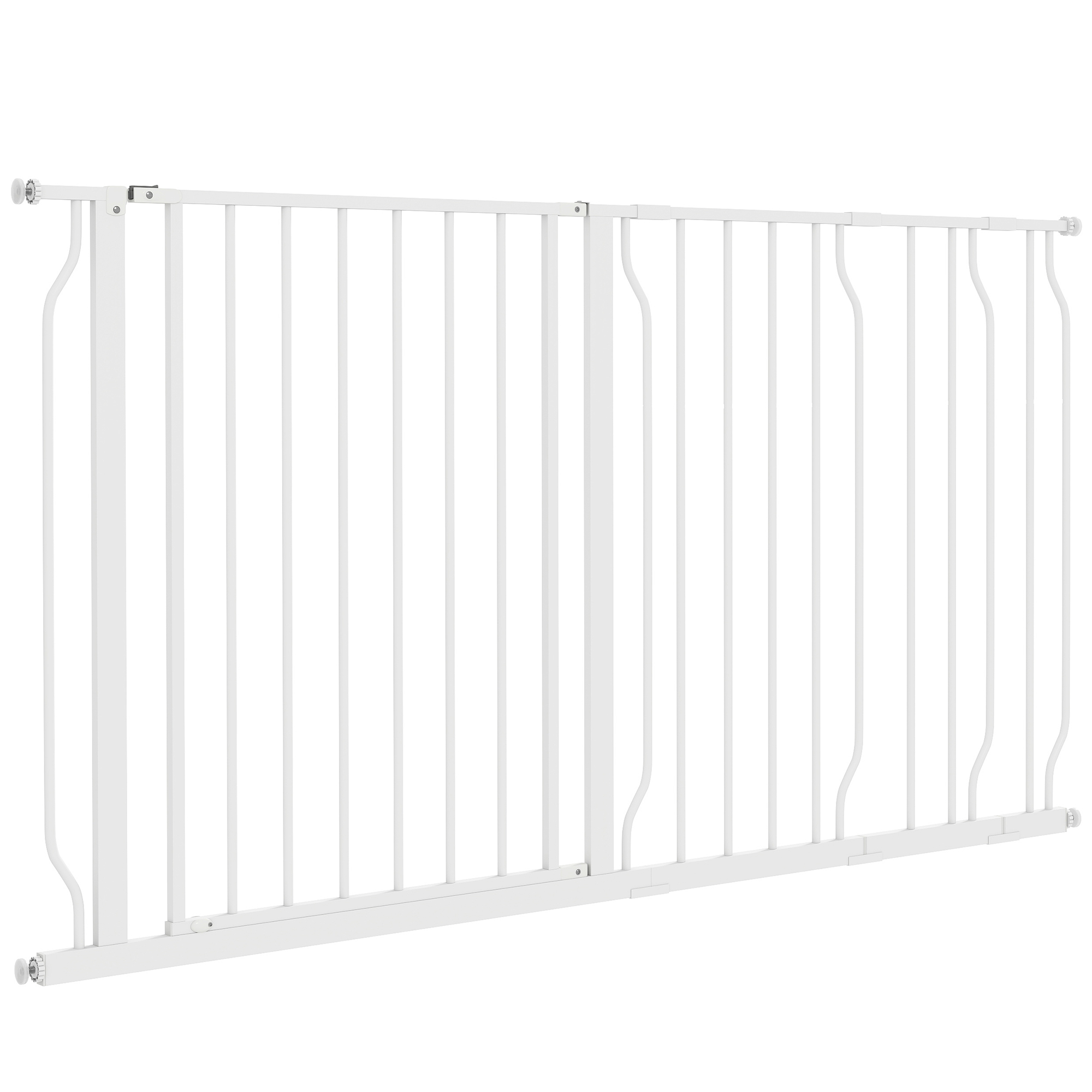 Cancelletto estensibile bianco in acciaio