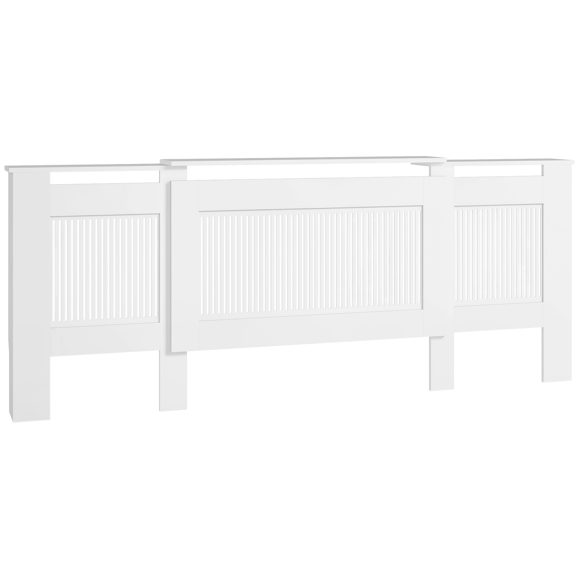 Mobile copritermosifone estensibile in MDF bianco