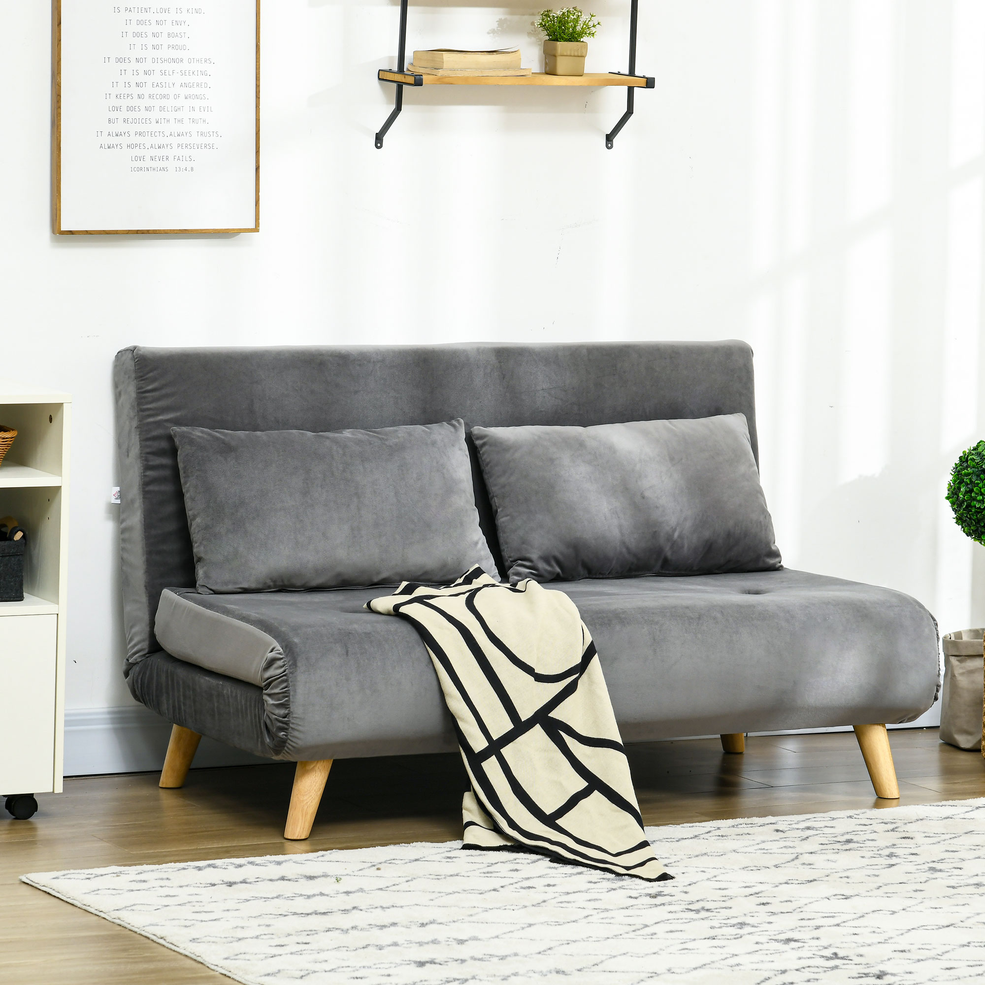 Immagine prodotto - divano letto effetto velluto