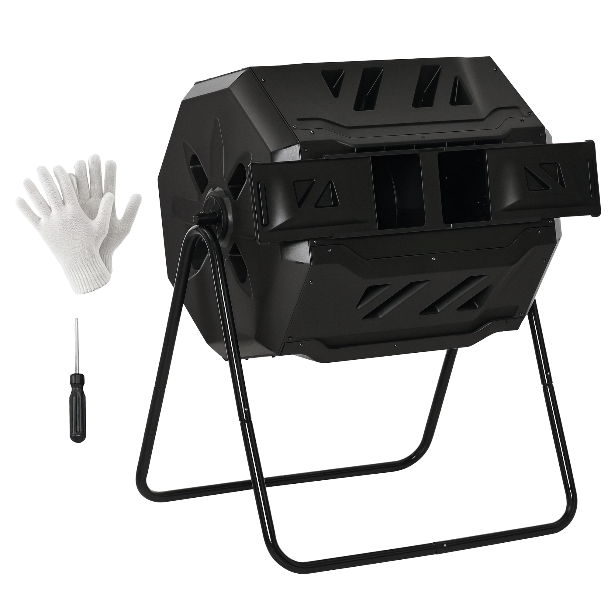 Immagine prodotto - Compostiera da giardino rotante 160 L