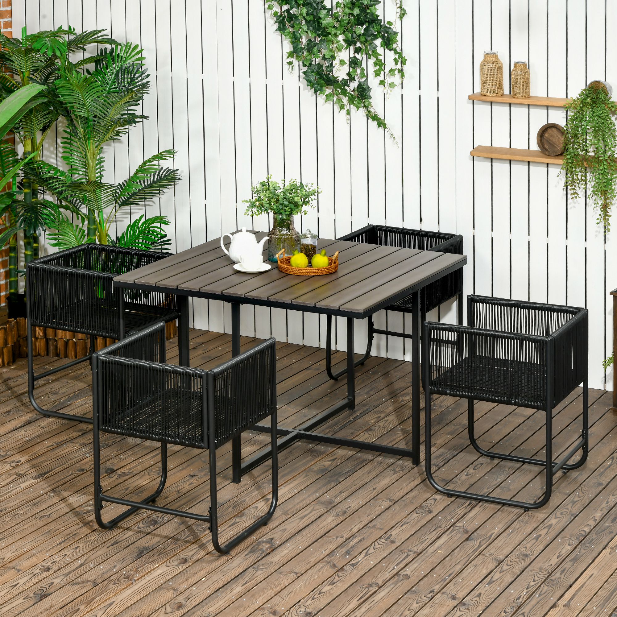 Immagine prodotto - Set mobili da giardino ambientato per esterno