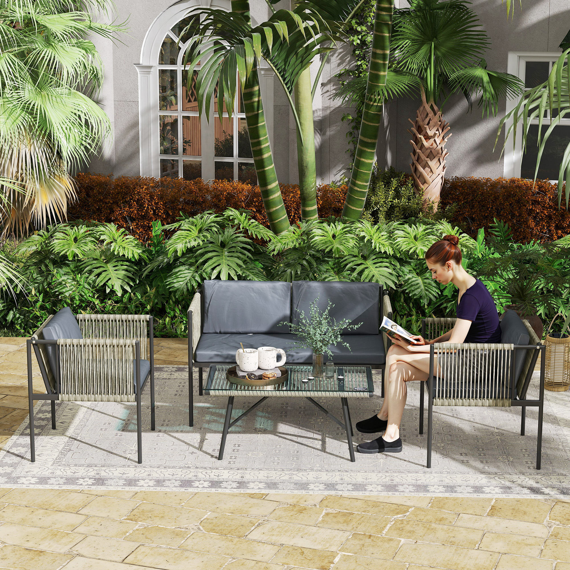 Immagine prodotto 3 - set giardino 4 pezzi