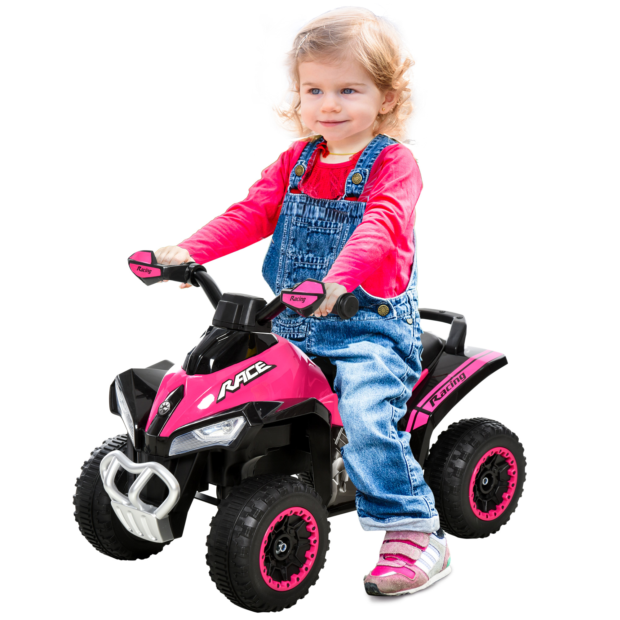 Immagine prodotto - Macchina cavalcabile rosa per bambini