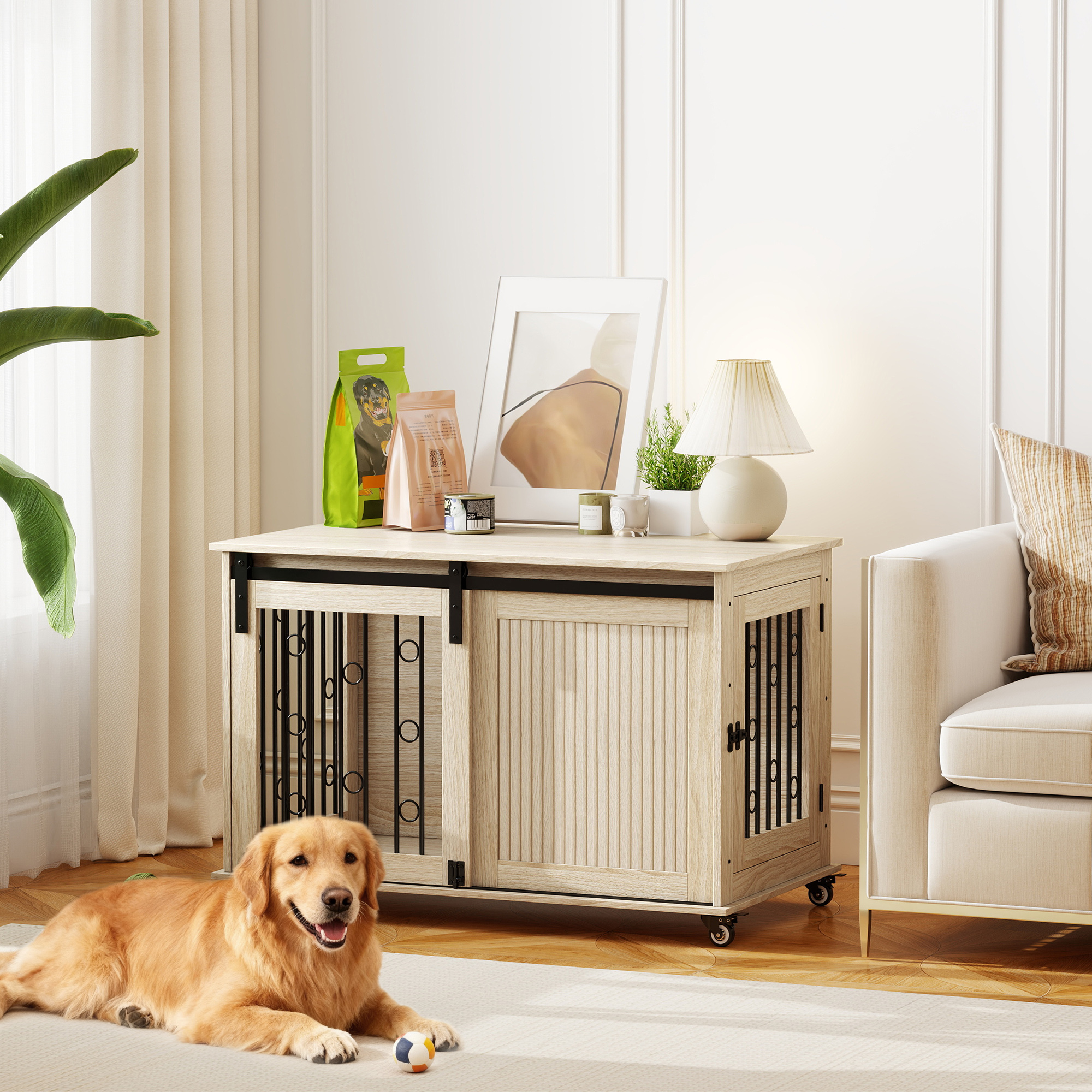 Vista struttura - Gabbia per cani 100 x 56 x 65 cm