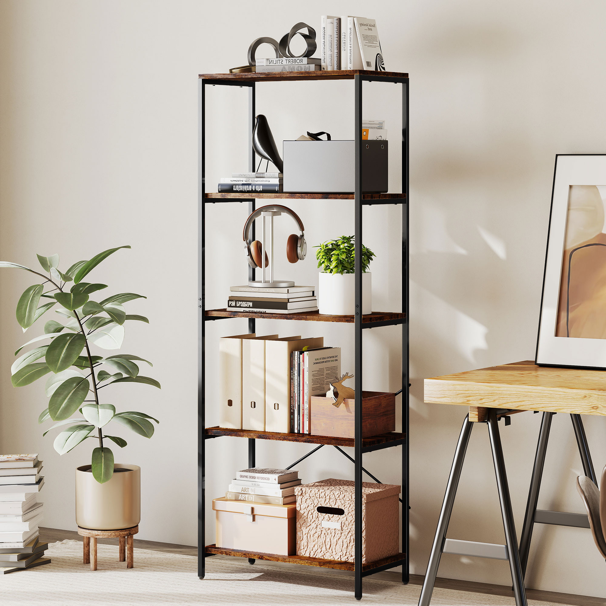 Vista libreria per casa e ufficio