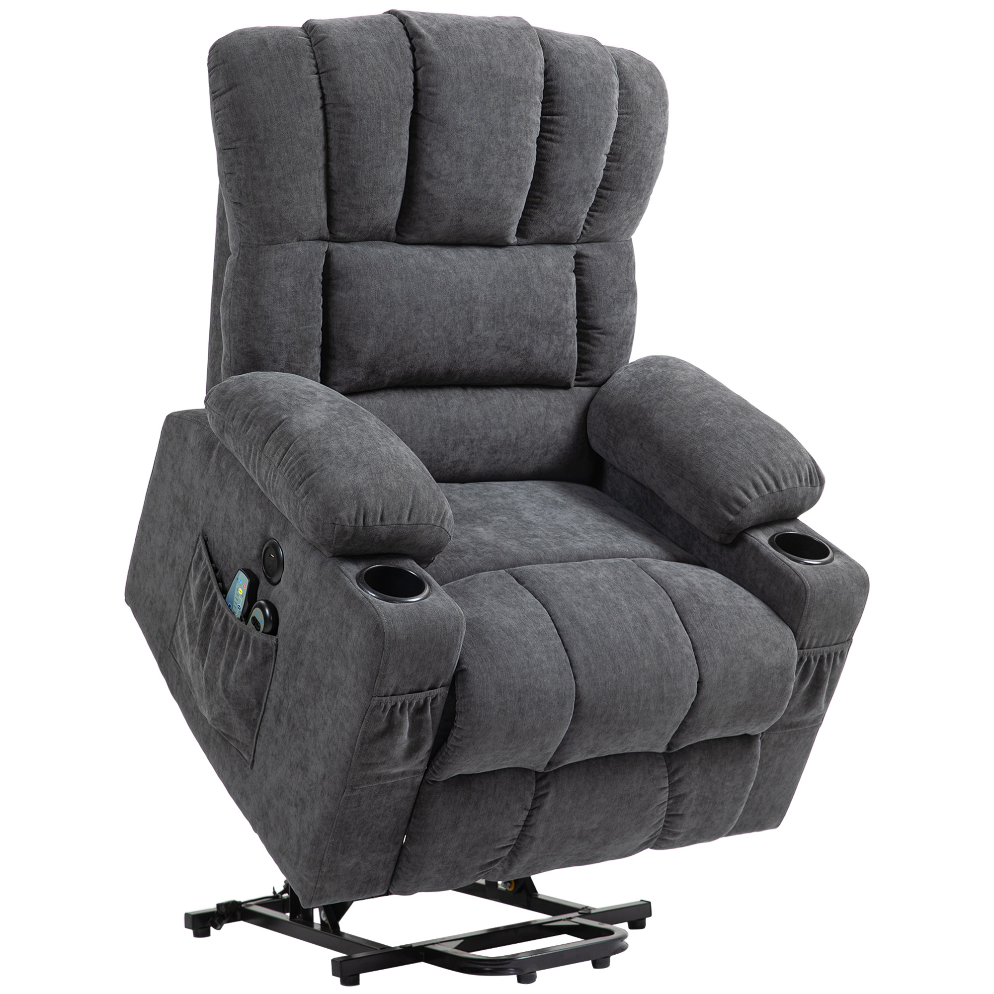 Poltrona relax alzapersona elettrica grigio scuro