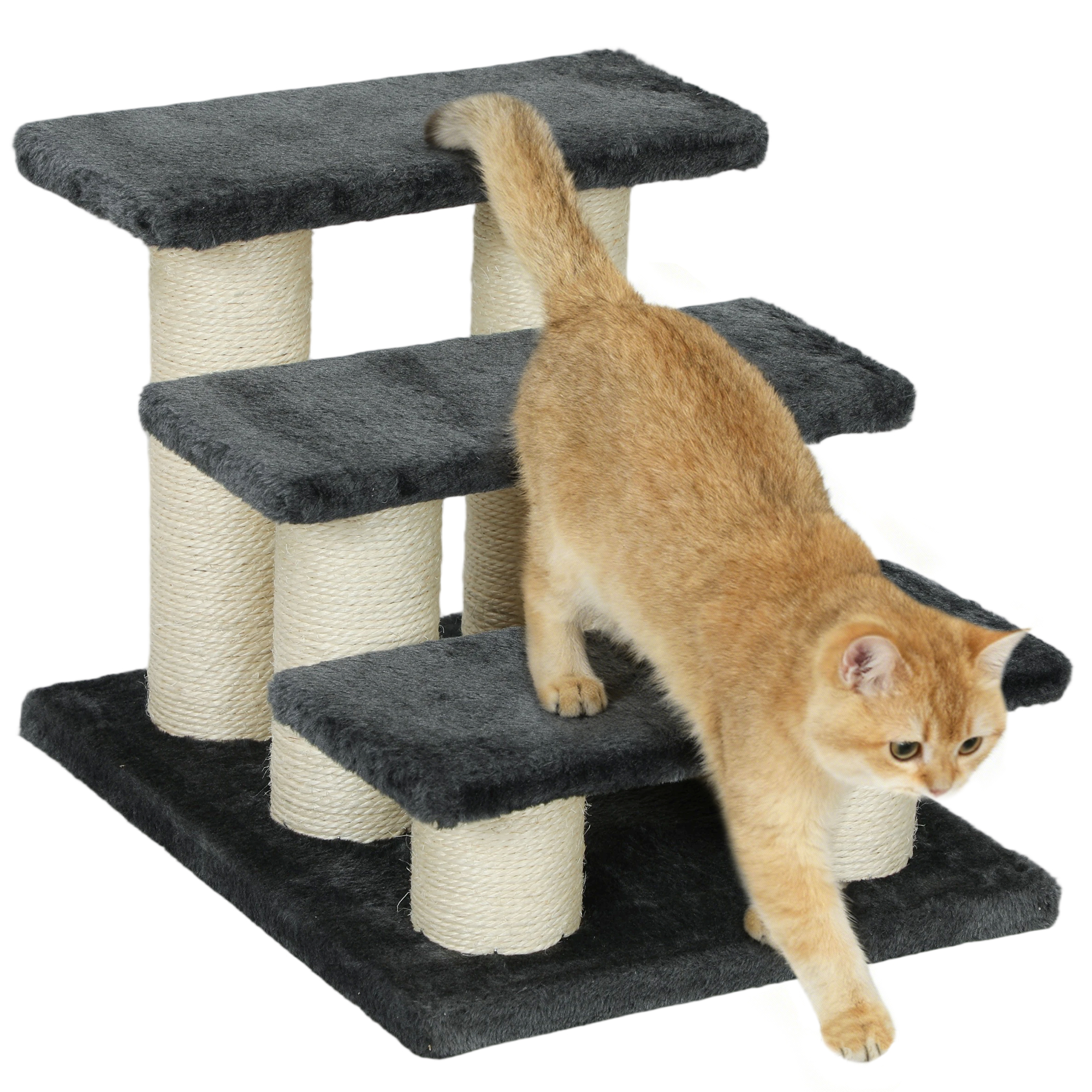 Immagine prodotto - Scaletta per animali domestici con tiragraffi