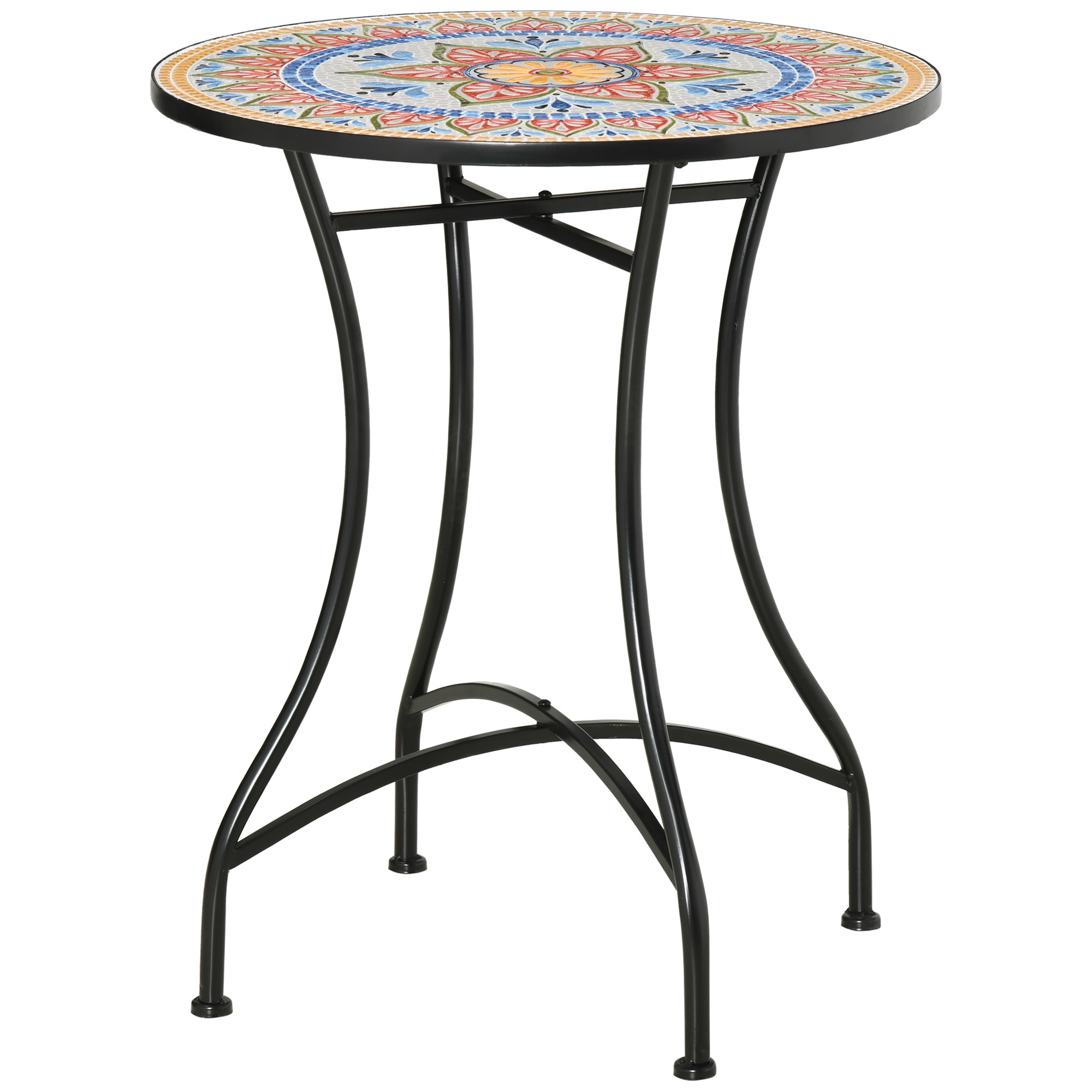 Dettaglio piano in mosaico ceramica