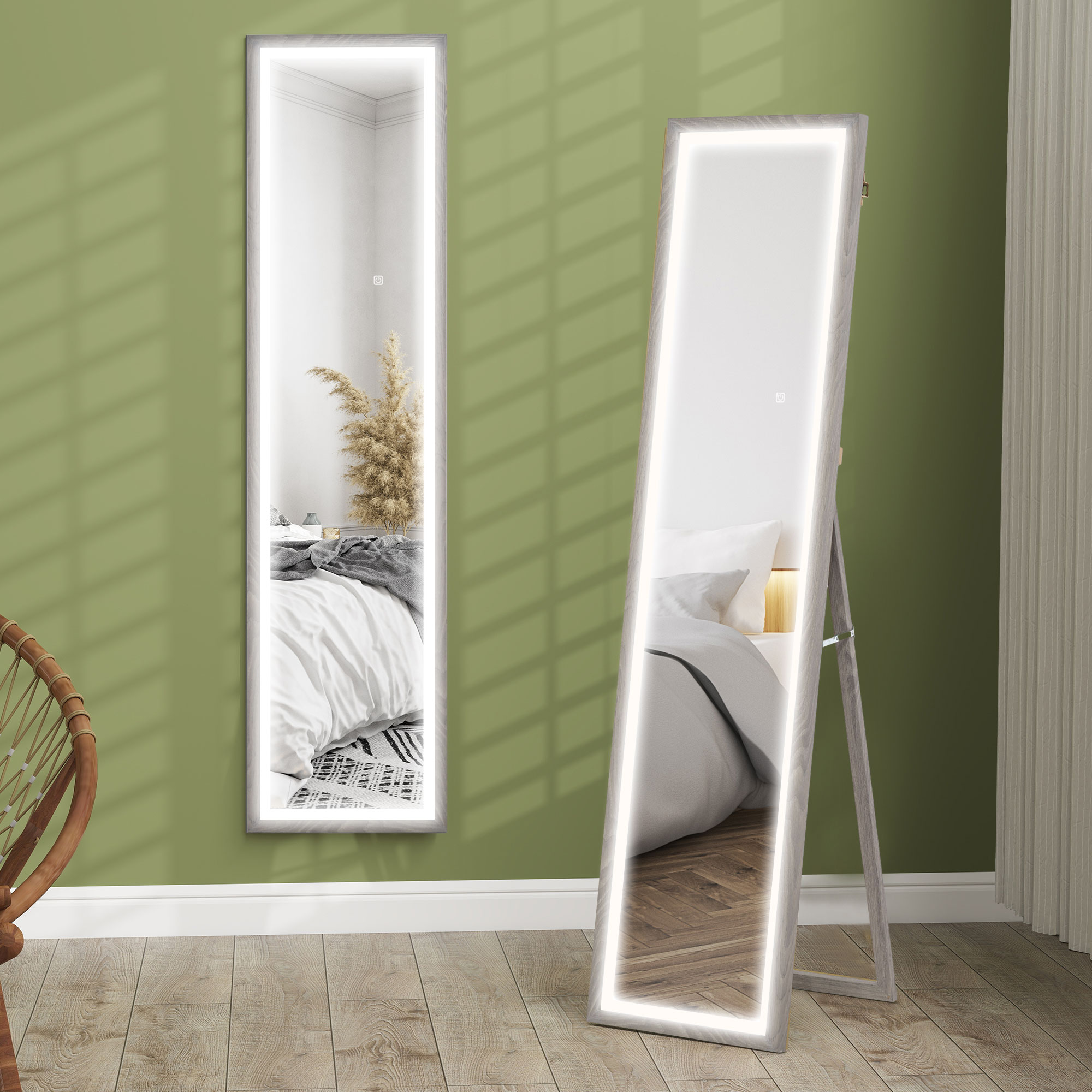 Immagine prodotto - Specchio a figura intera LED