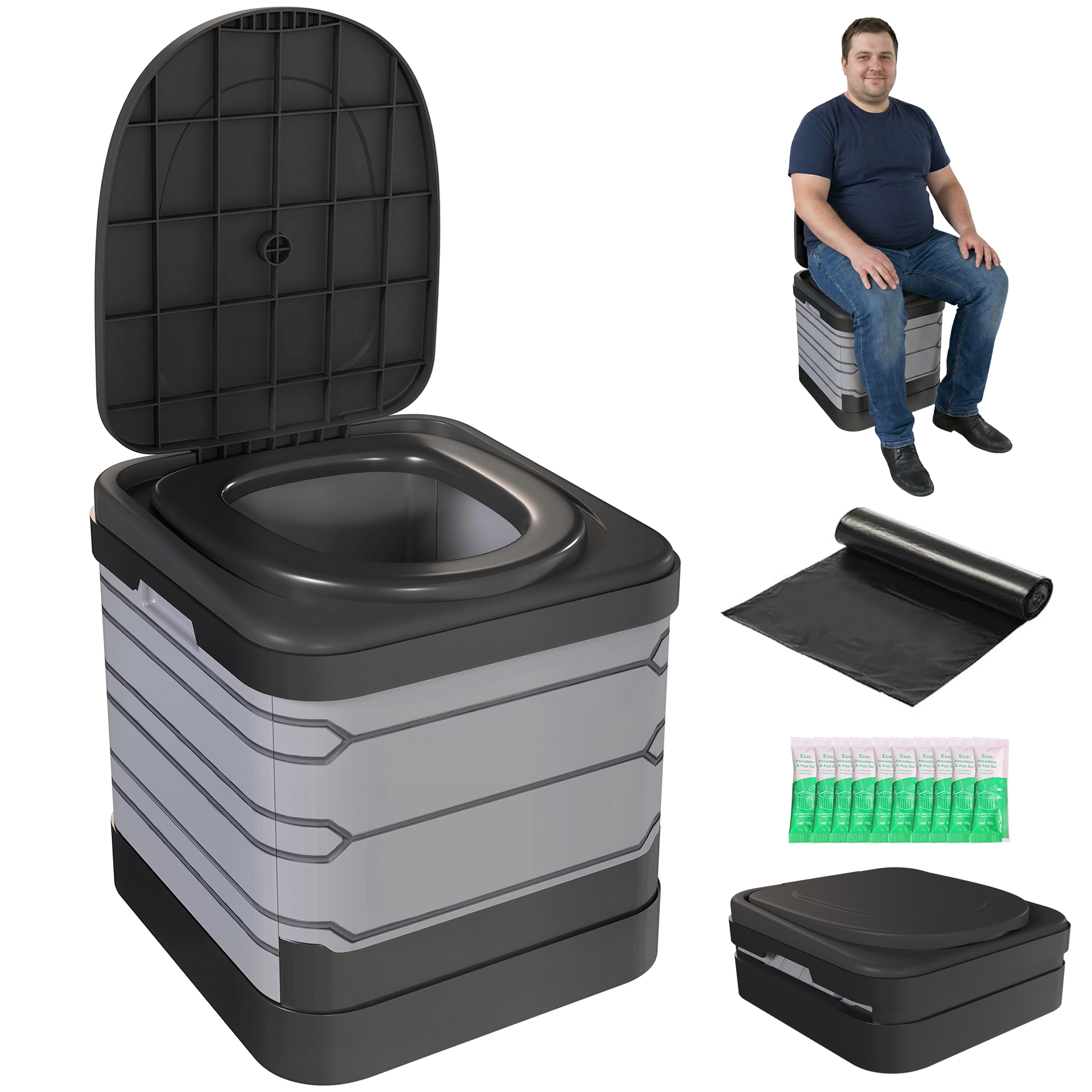 Immagine prodotto - Toilette da campeggio pieghevole