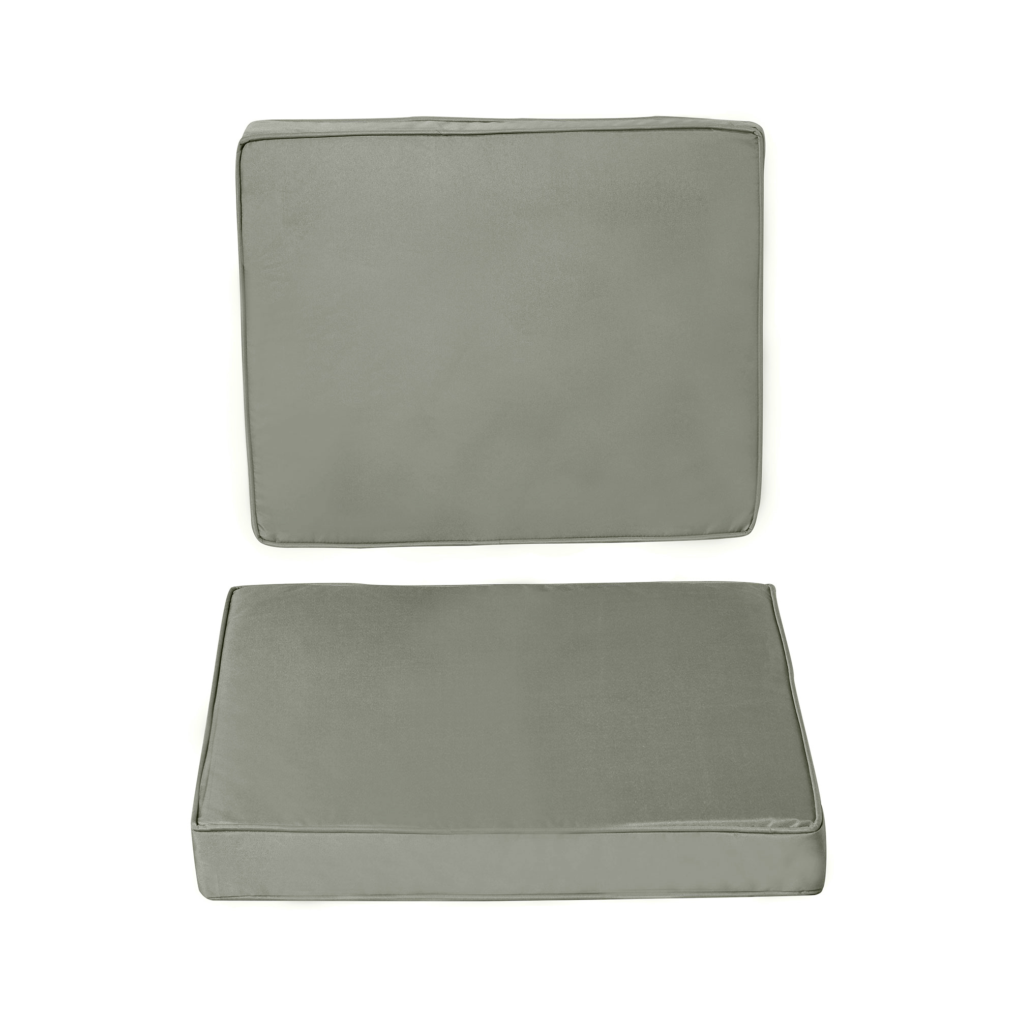 Immagine prodotto - Set 2 cuscini per sedia grigio scuro