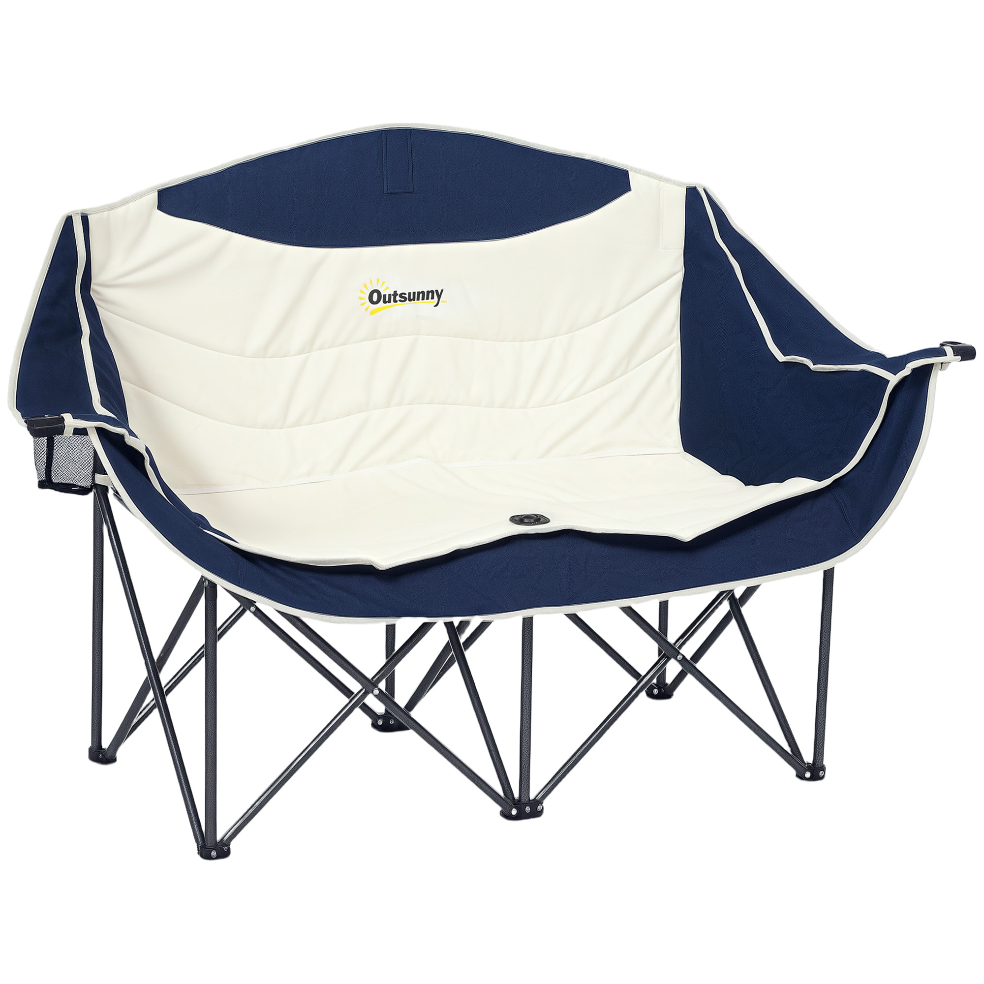 Immagine prodotto - Sedia da campeggio pieghevole 2 posti blu