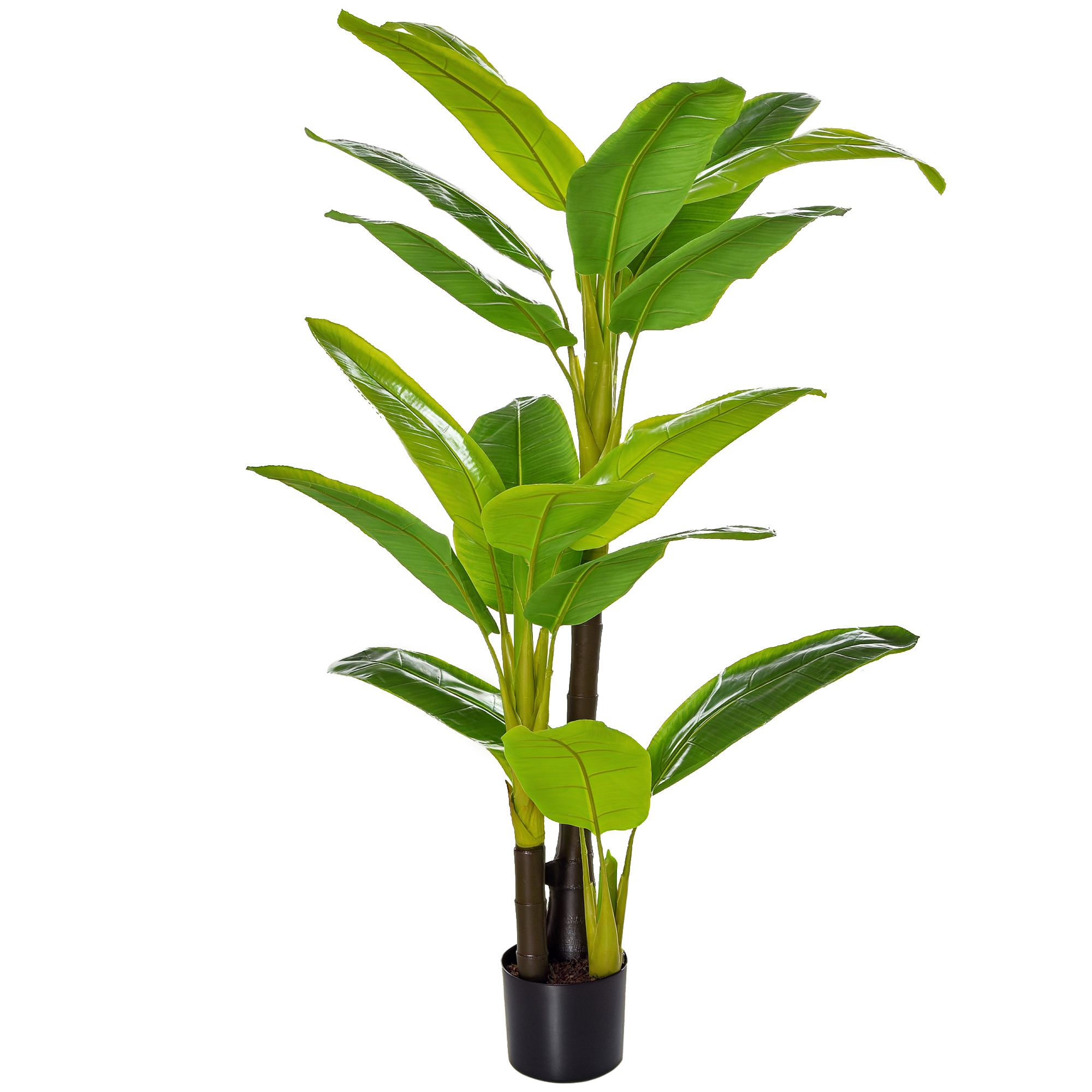 Immagine prodotto - Banano artificiale 150 cm con vaso
