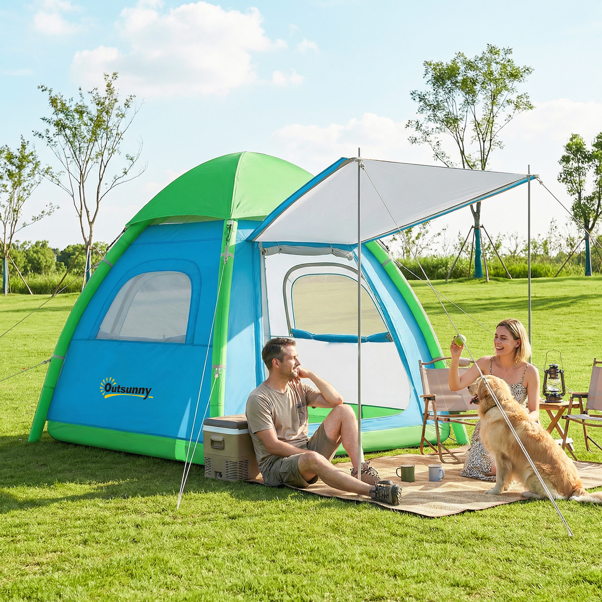 Vista complessiva tenda da campeggio