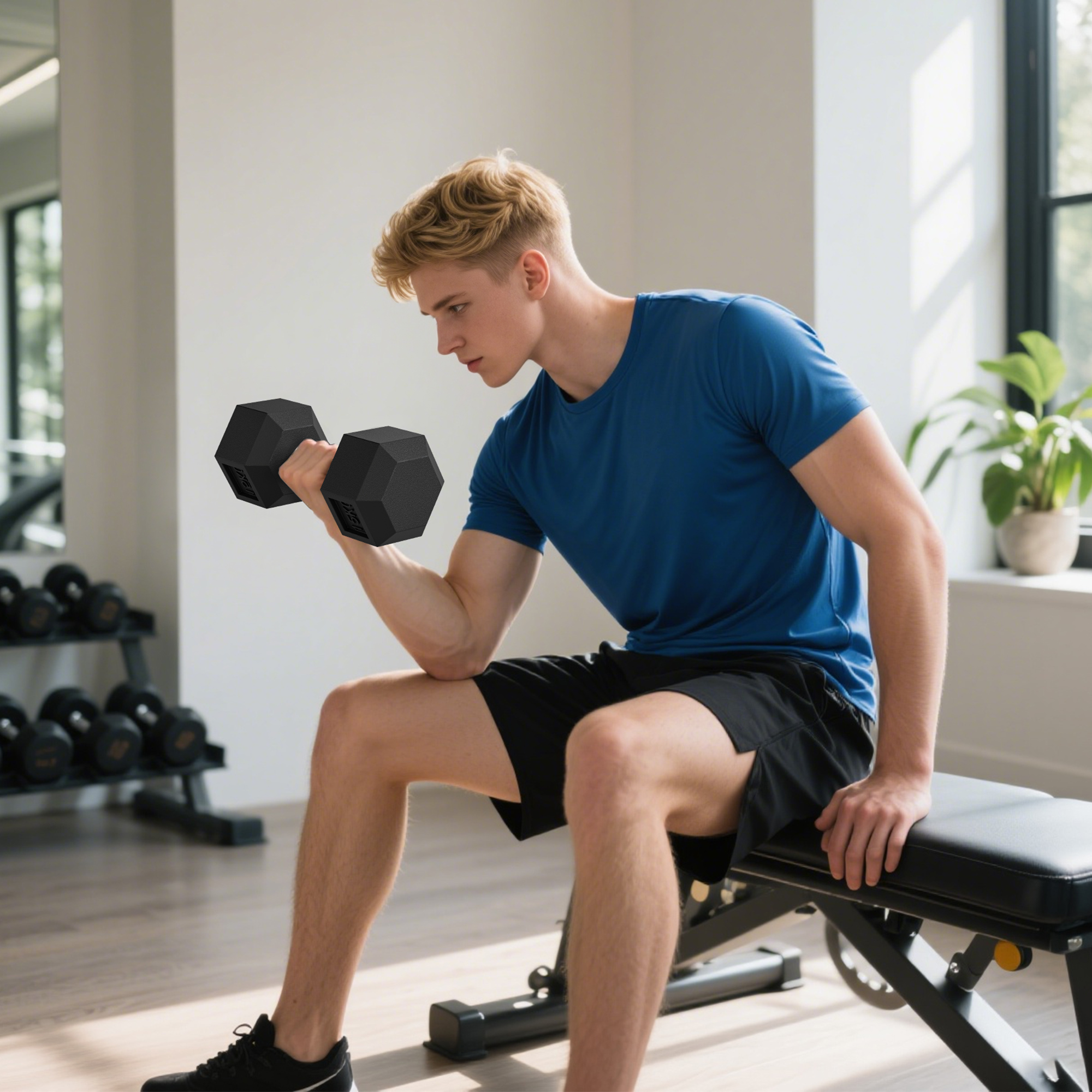 Immagine prodotto - Manubri gommati per home gym