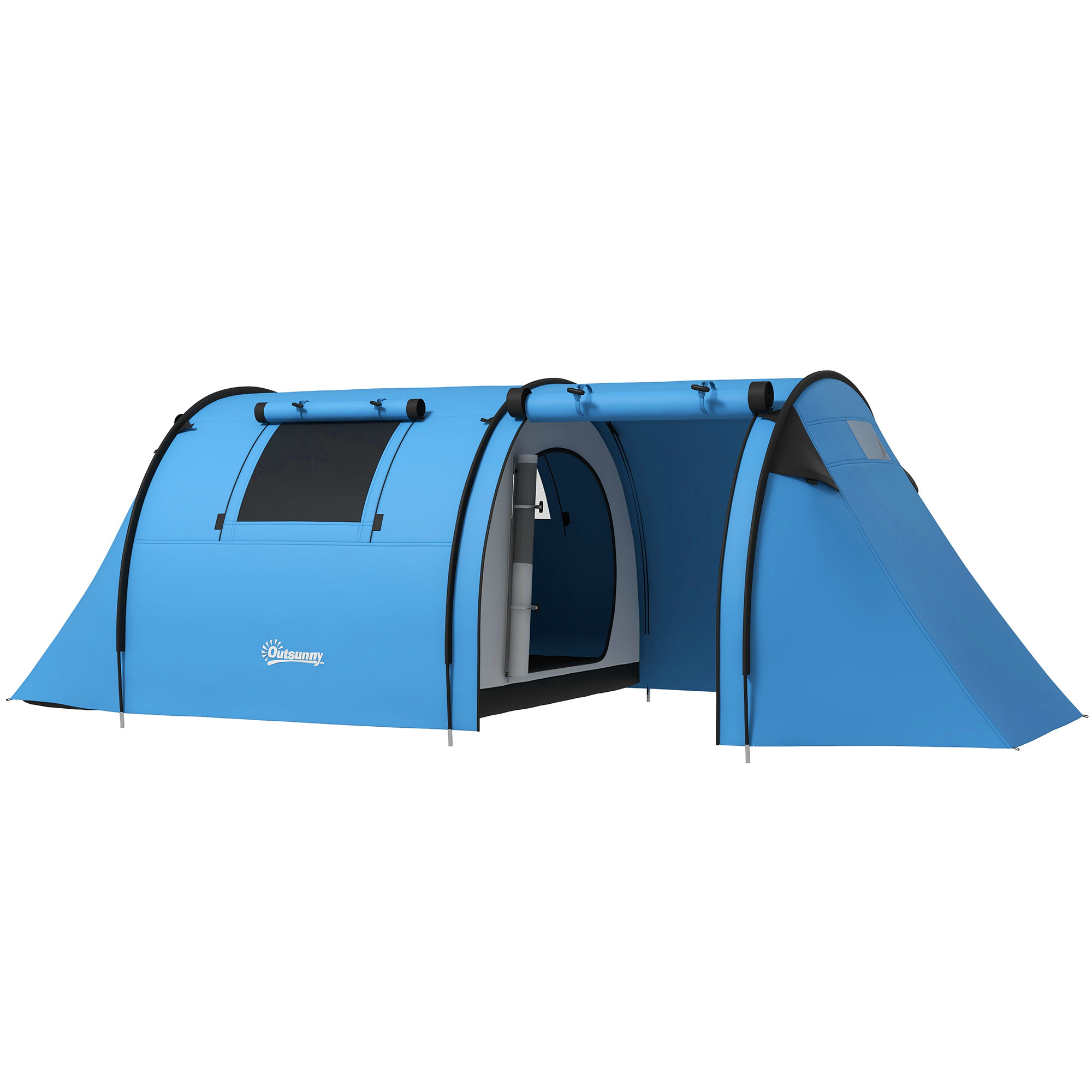 Tenda familiare con zona giorno e notte dettaglio