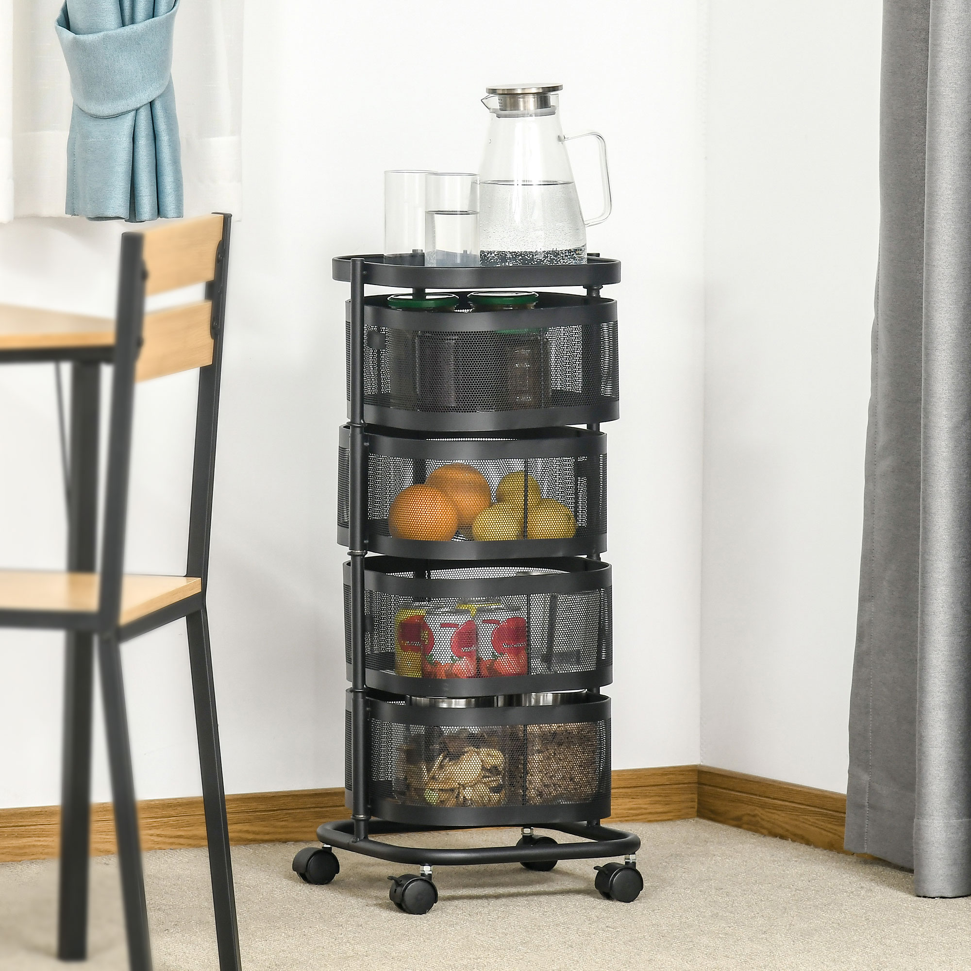 Immagine ambientata - Carrello portavivande per casa e cucina