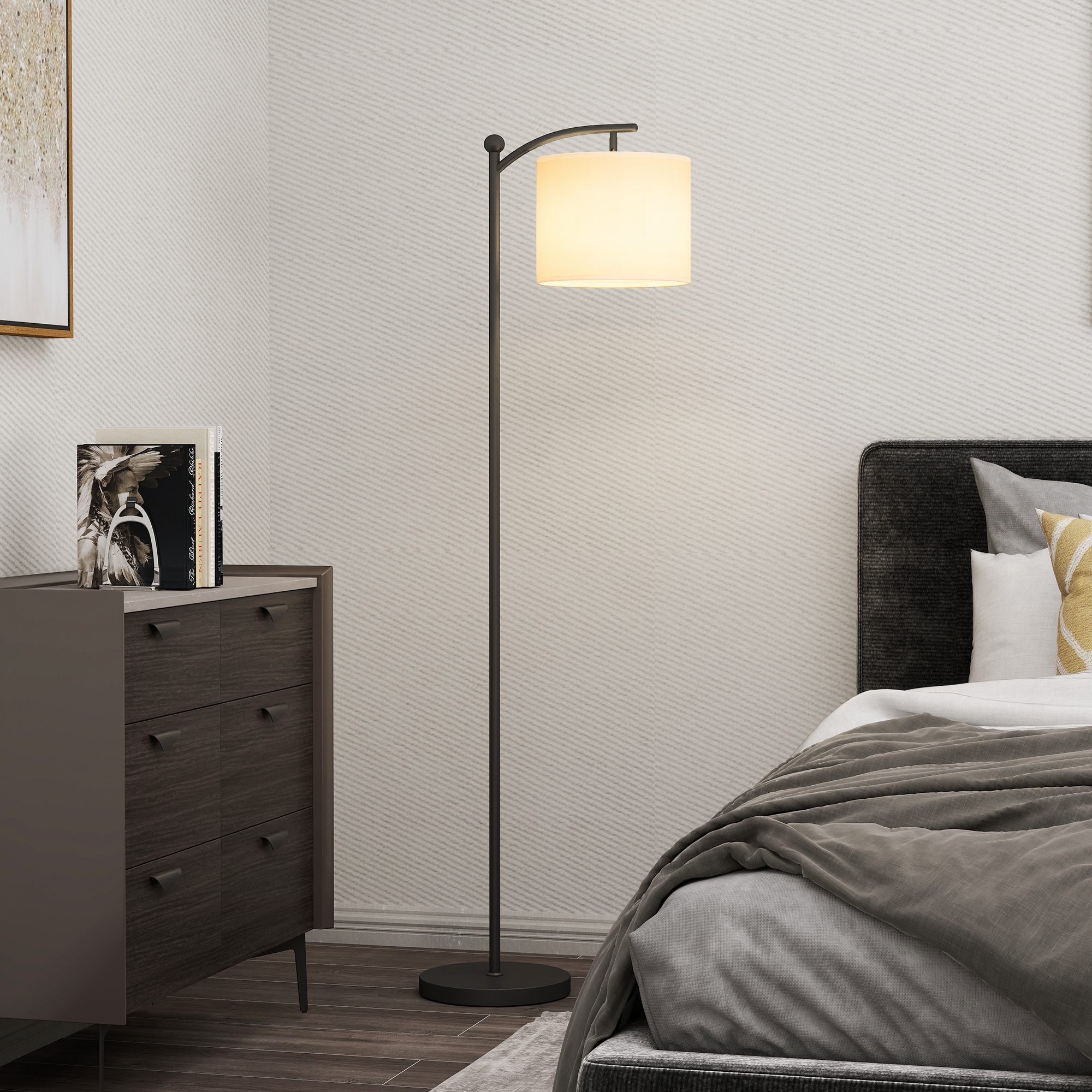 Immagine lampada da terra - ambientazione salotto