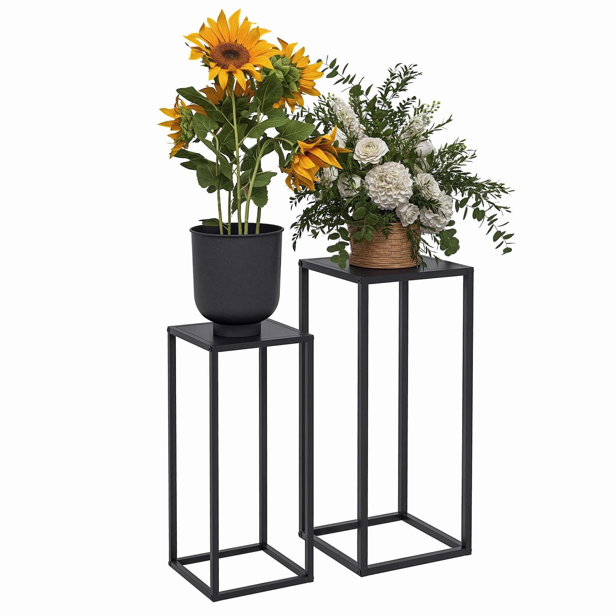 Immagine prodotto - Set portavasi in acciaio nero