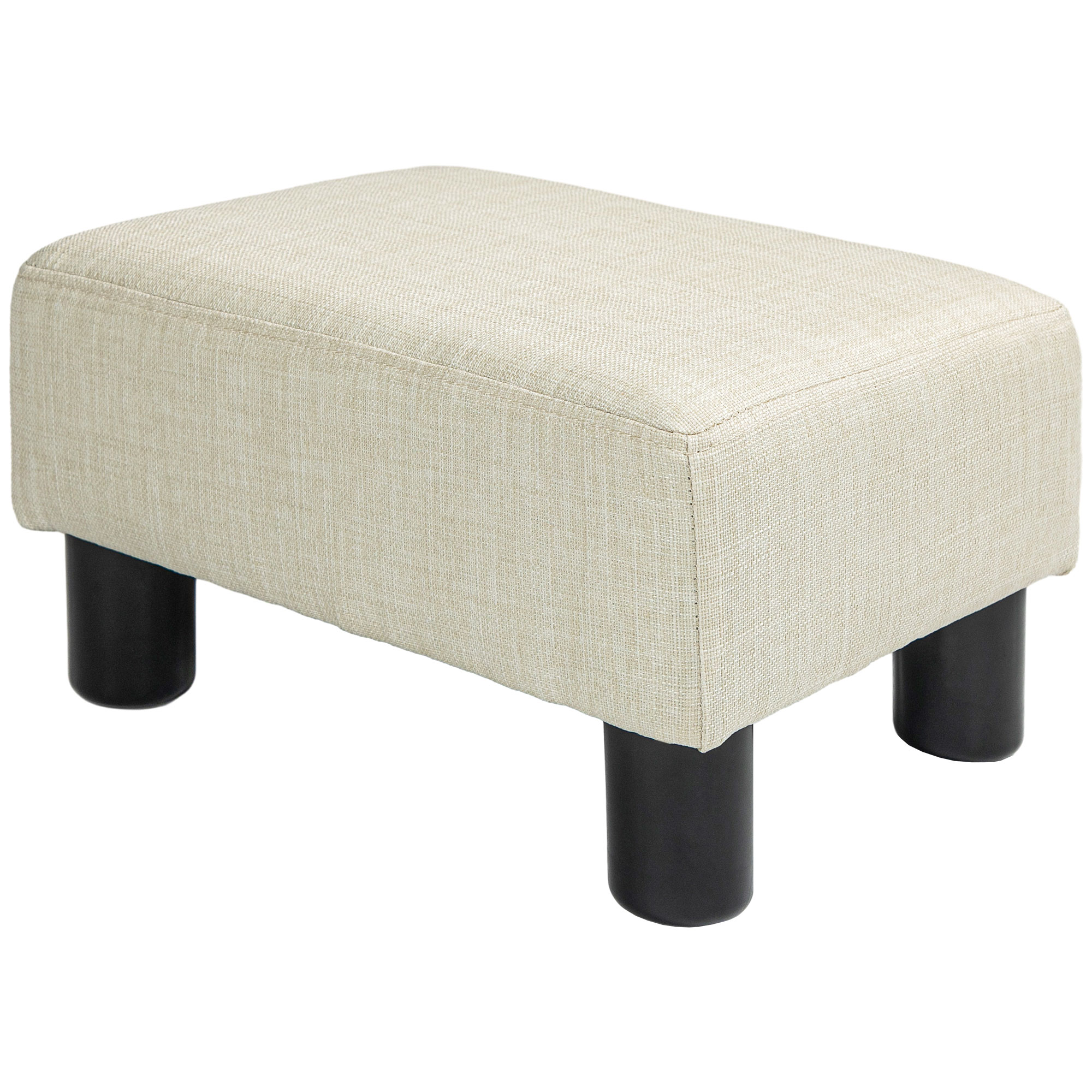Pouf poggiapiedi basso beige
