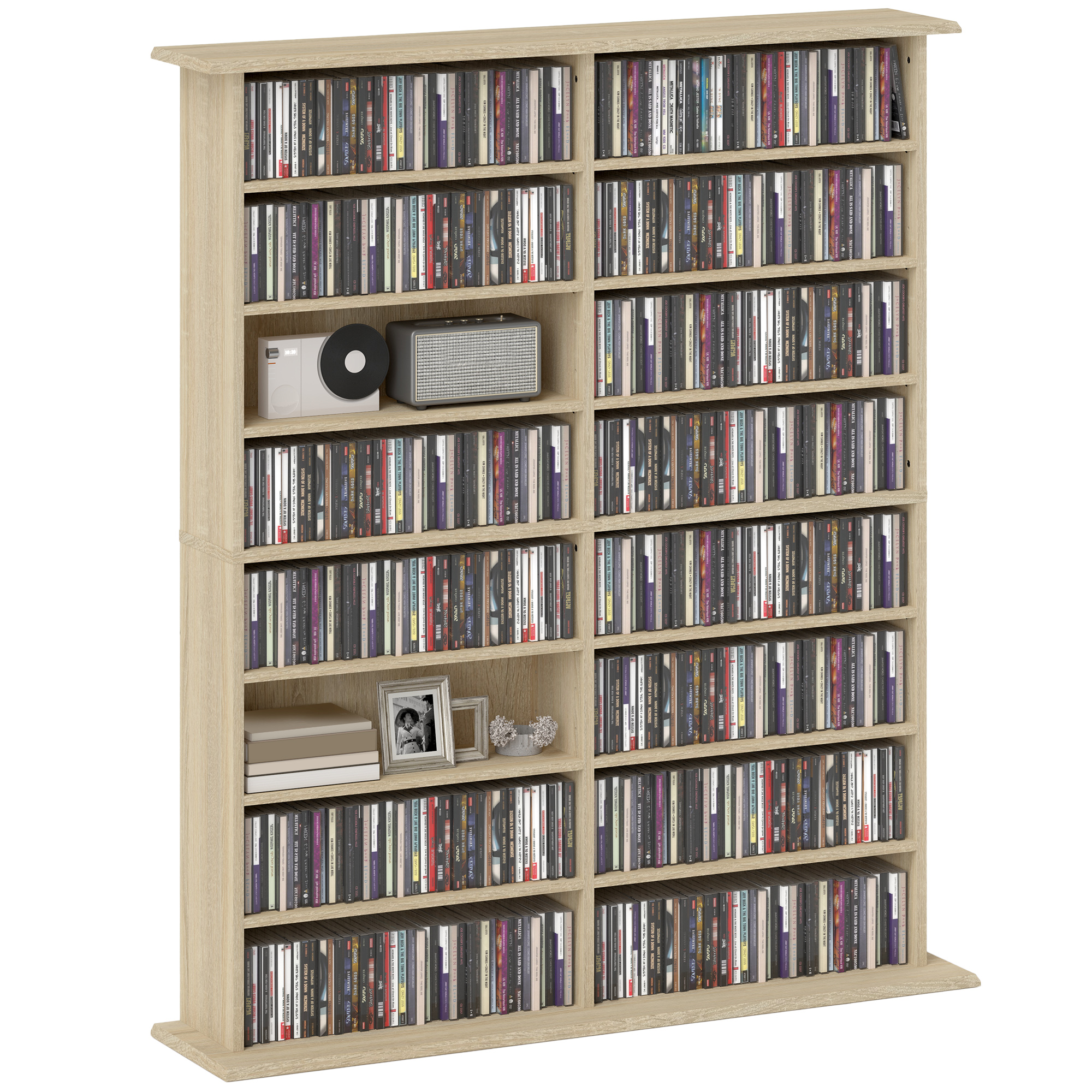 Immagine prodotto - Scaffale porta CD e DVD naturale