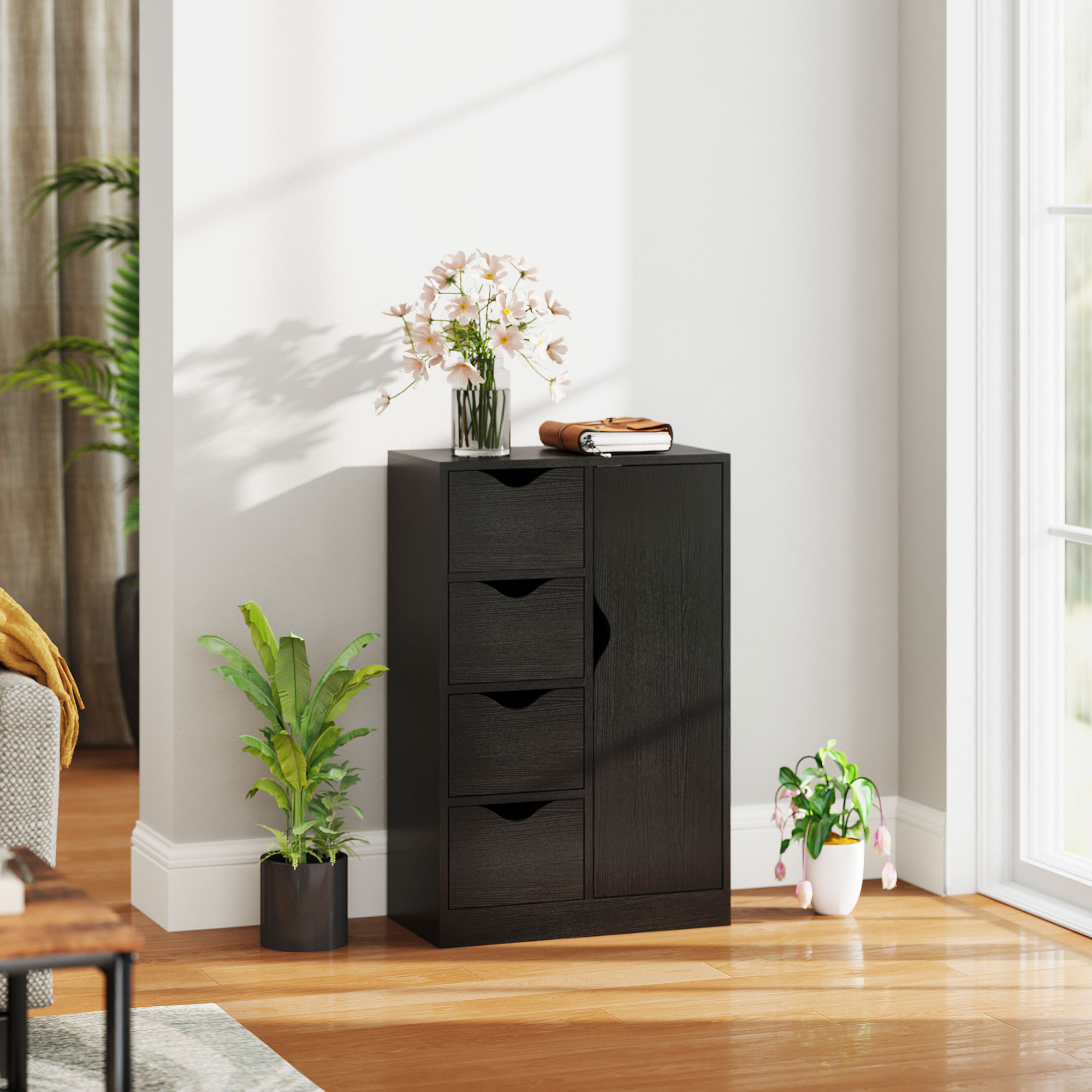 Immagine prodotto - Vista vani e cassetti credenza