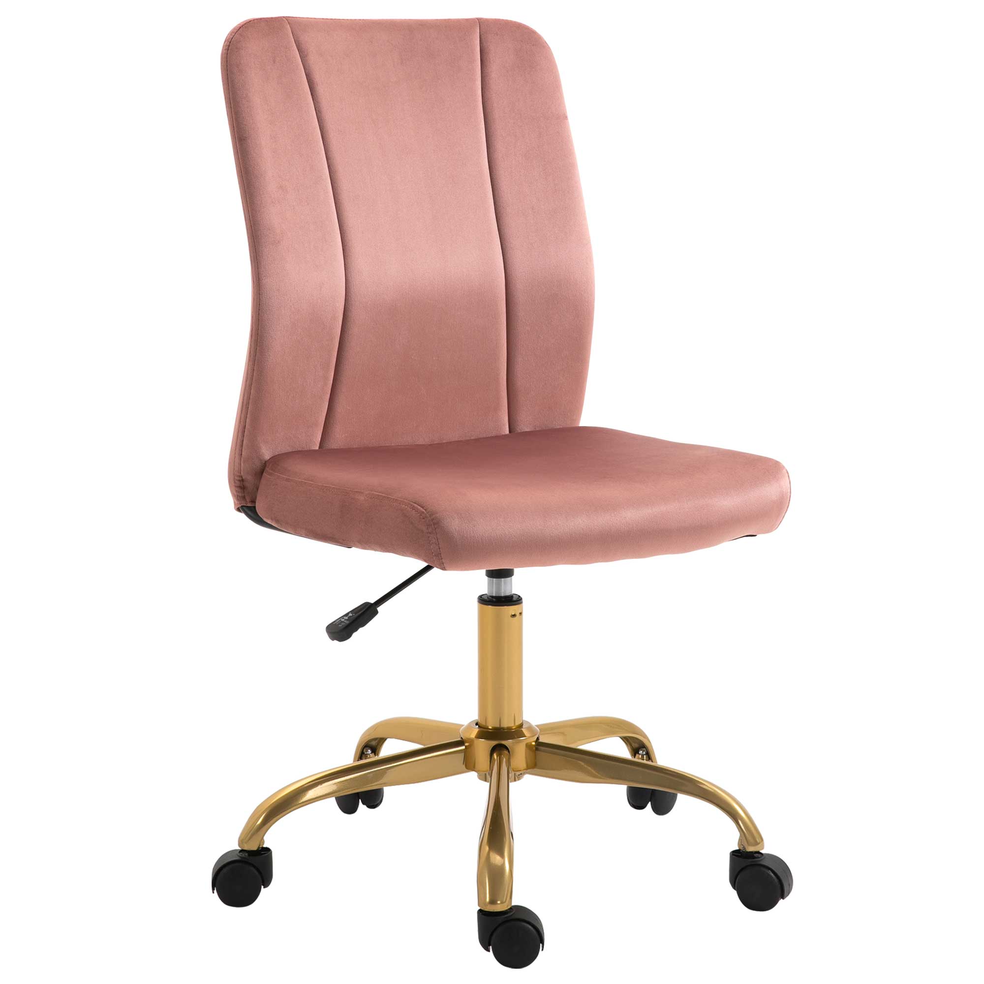 Immagine prodotto - Sedia da ufficio rosa e oro