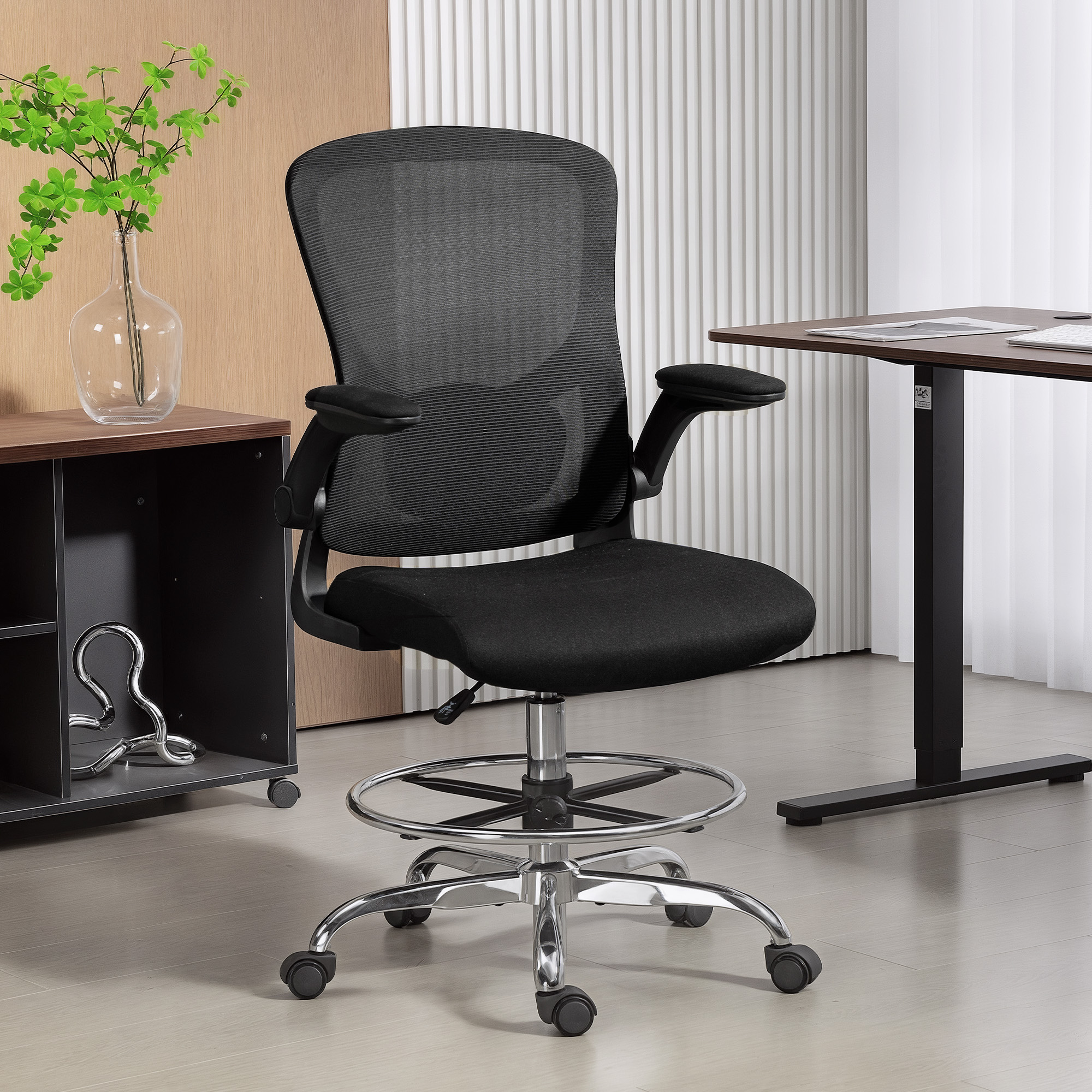Immagine prodotto - sedia da ufficio ergonomica dimensioni e regolazioni