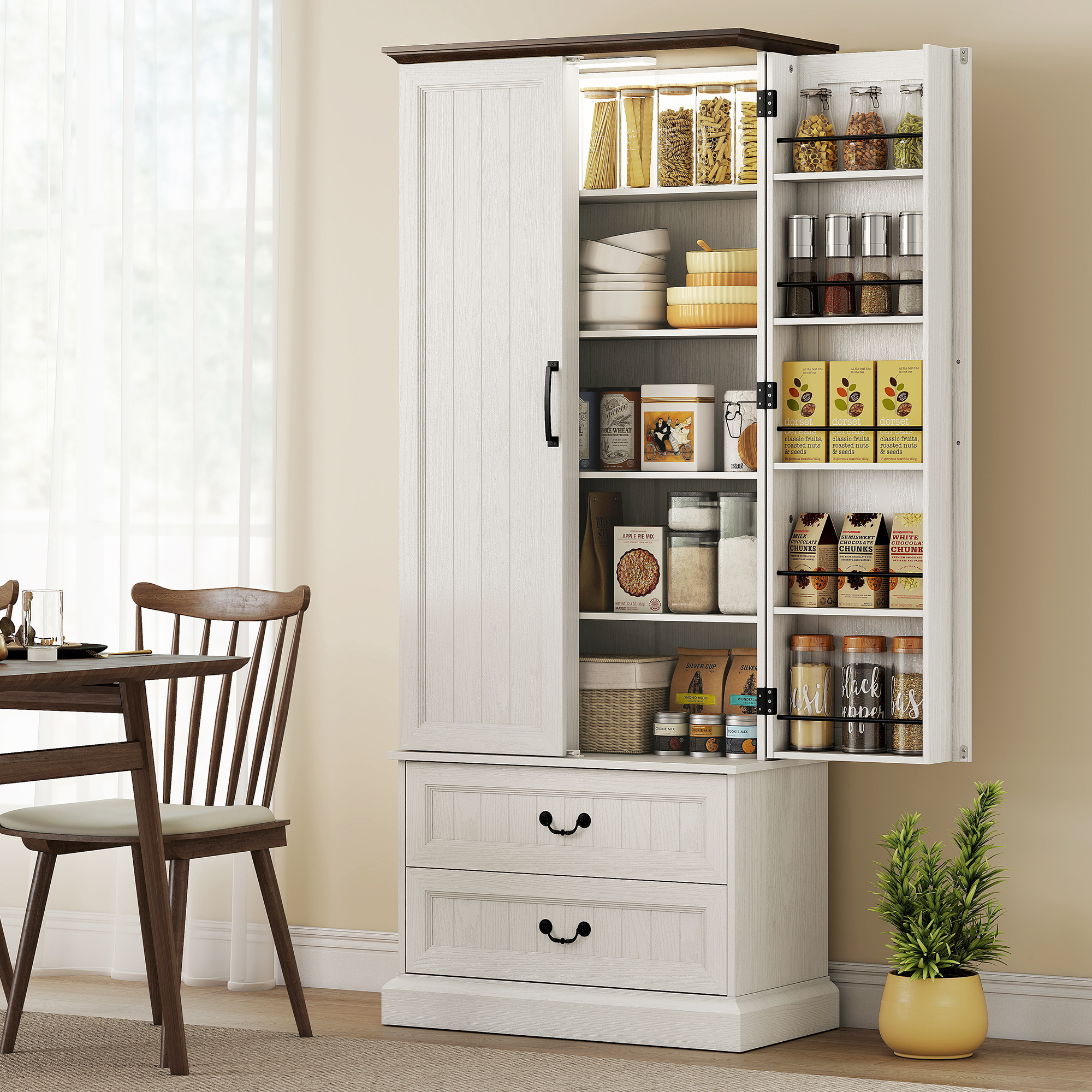 Credenza alta da cucina vista d'insieme