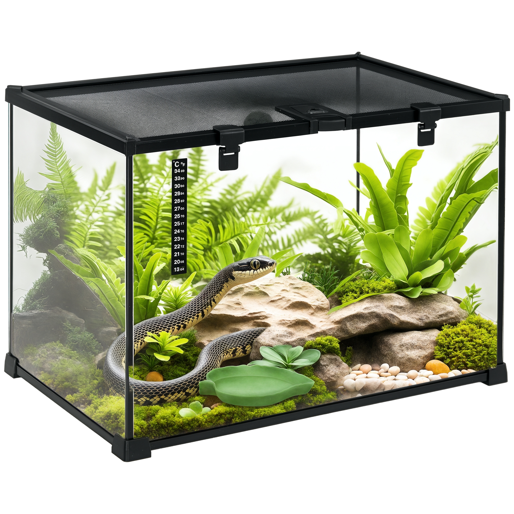 Immagine prodotto - Terrario per rettili con coperchio scorrevole