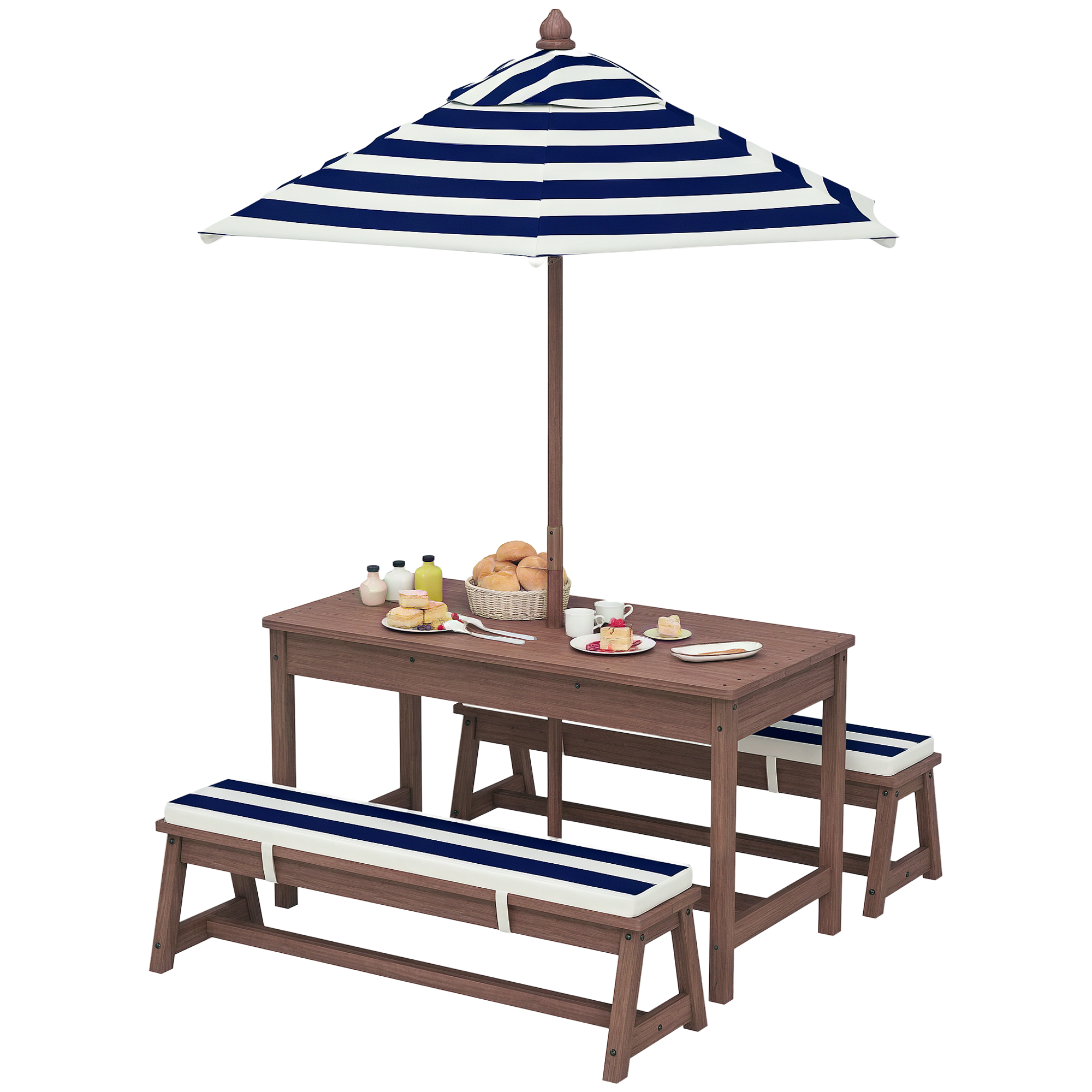Immagine prodotto - Set tavolo e panche per bambini da giardino