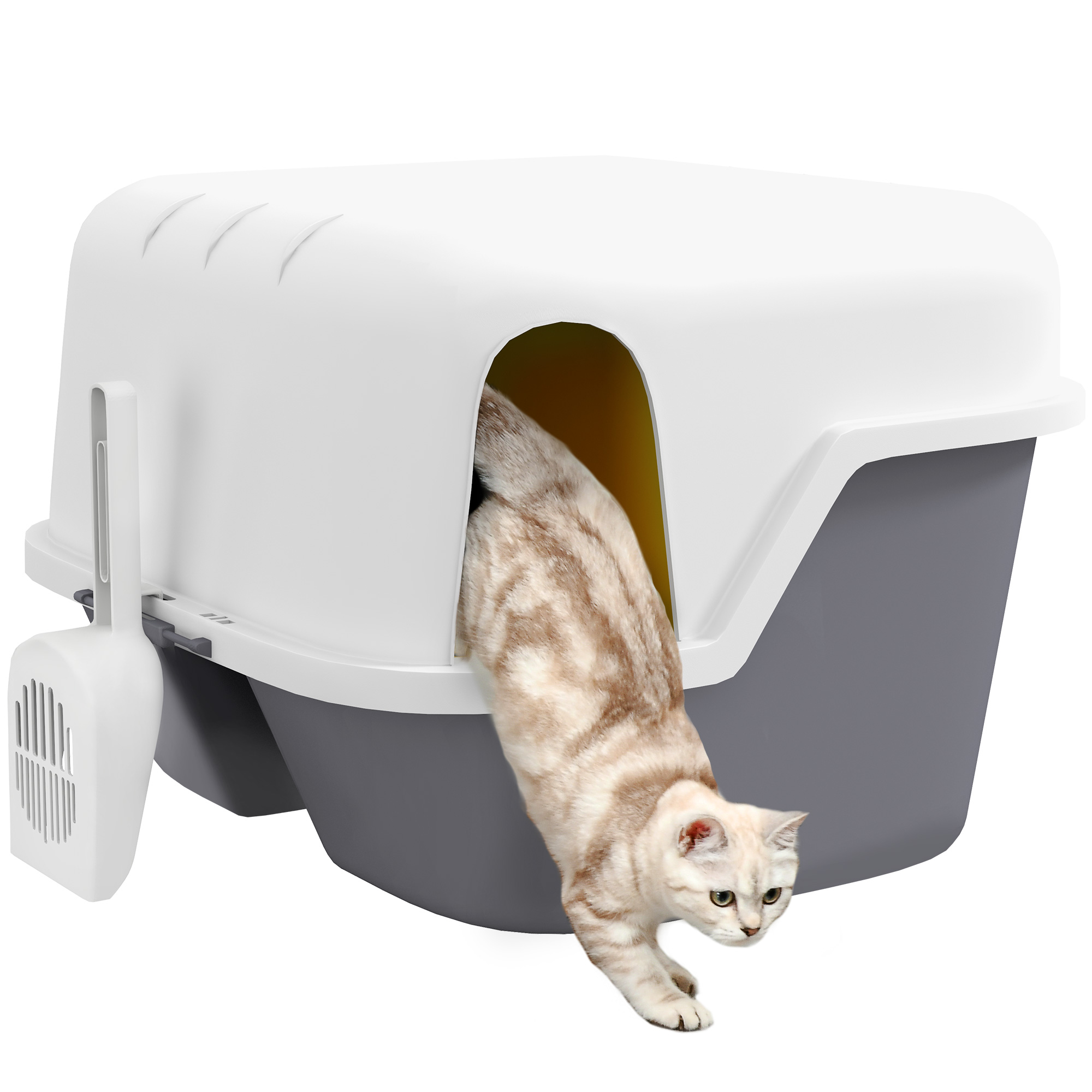 Immagine prodotto - Toilette per gatti chiusa crema