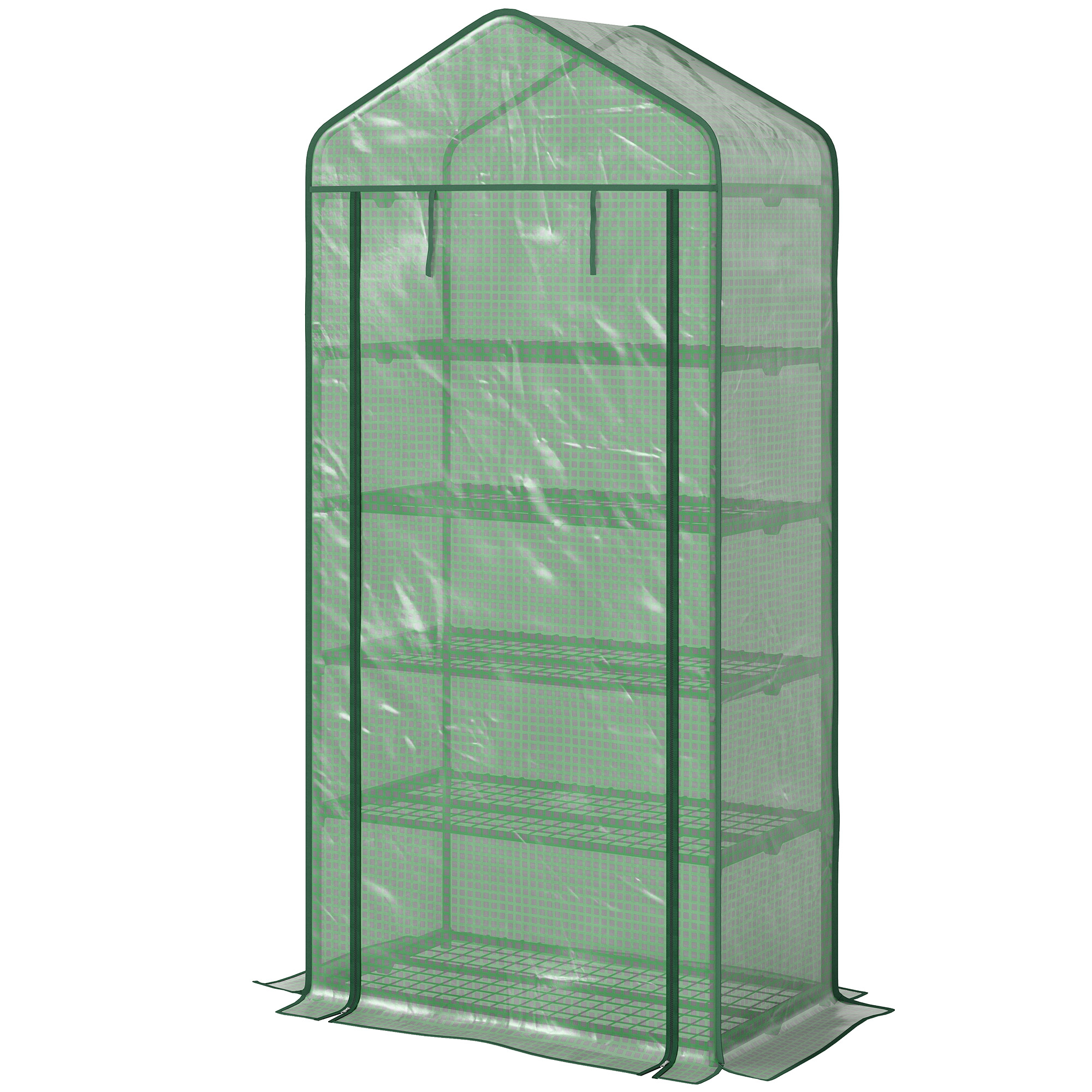 Immagine prodotto - Serra con porta arrotolabile aperta