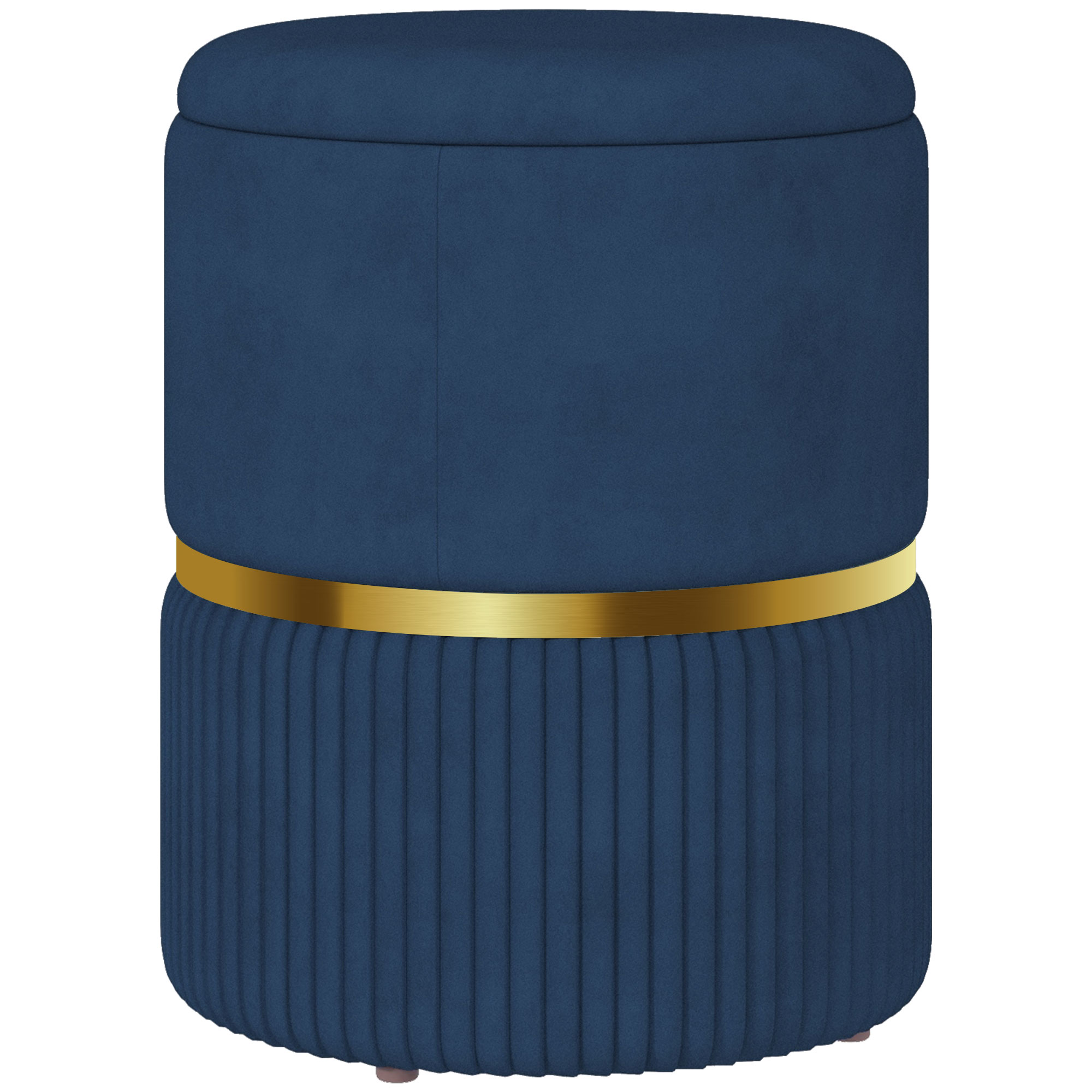 Dettaglio - Pouf poggiapiedi con vano contenitore