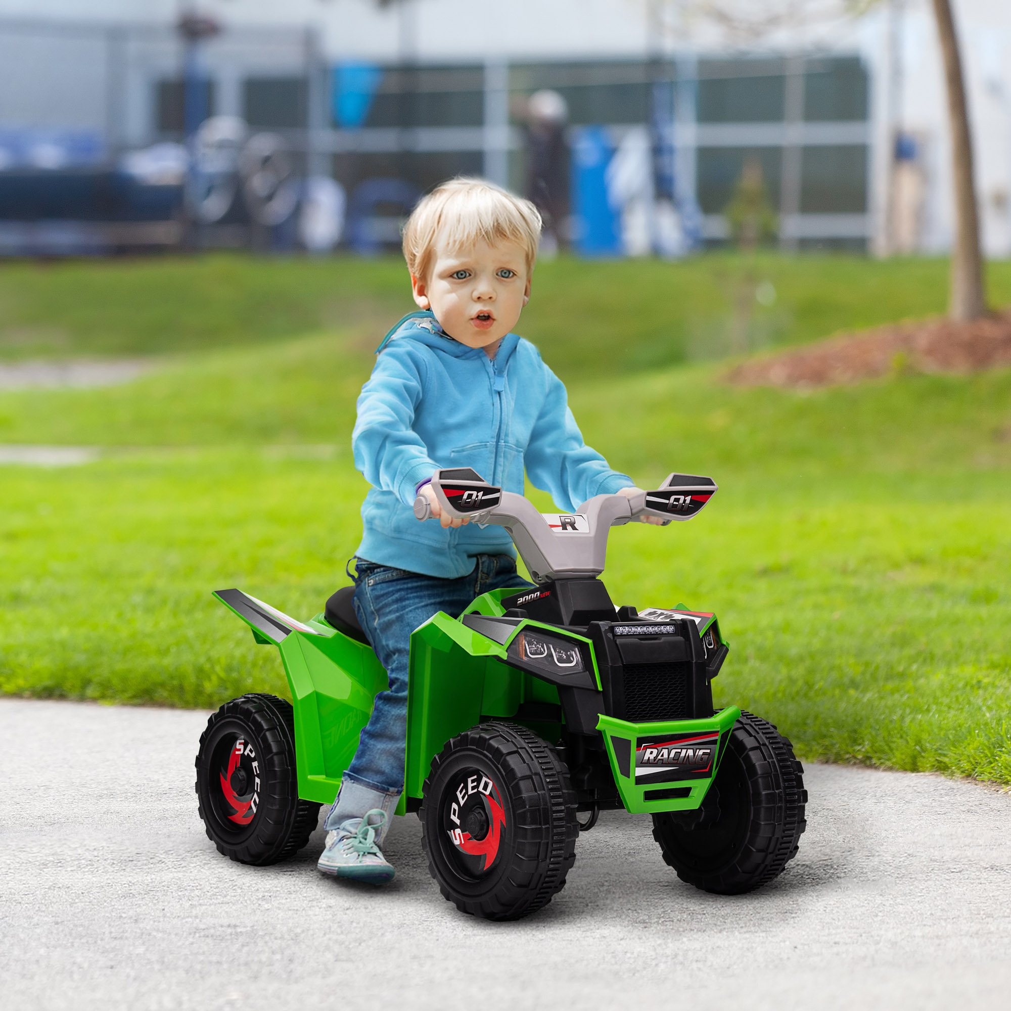 Immagine prodotto - Dettagli quad a batteria 6V