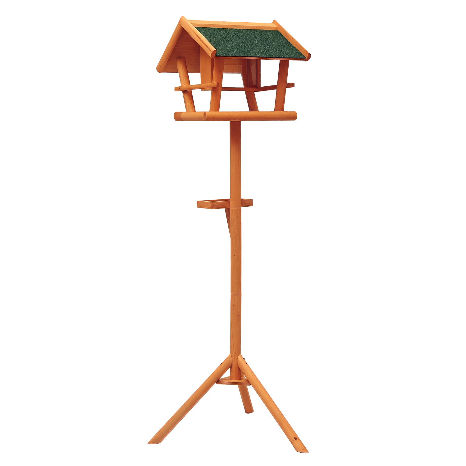 Immagine prodotto - Mangiatoia per uccelli su piedistallo in legno 150 cm