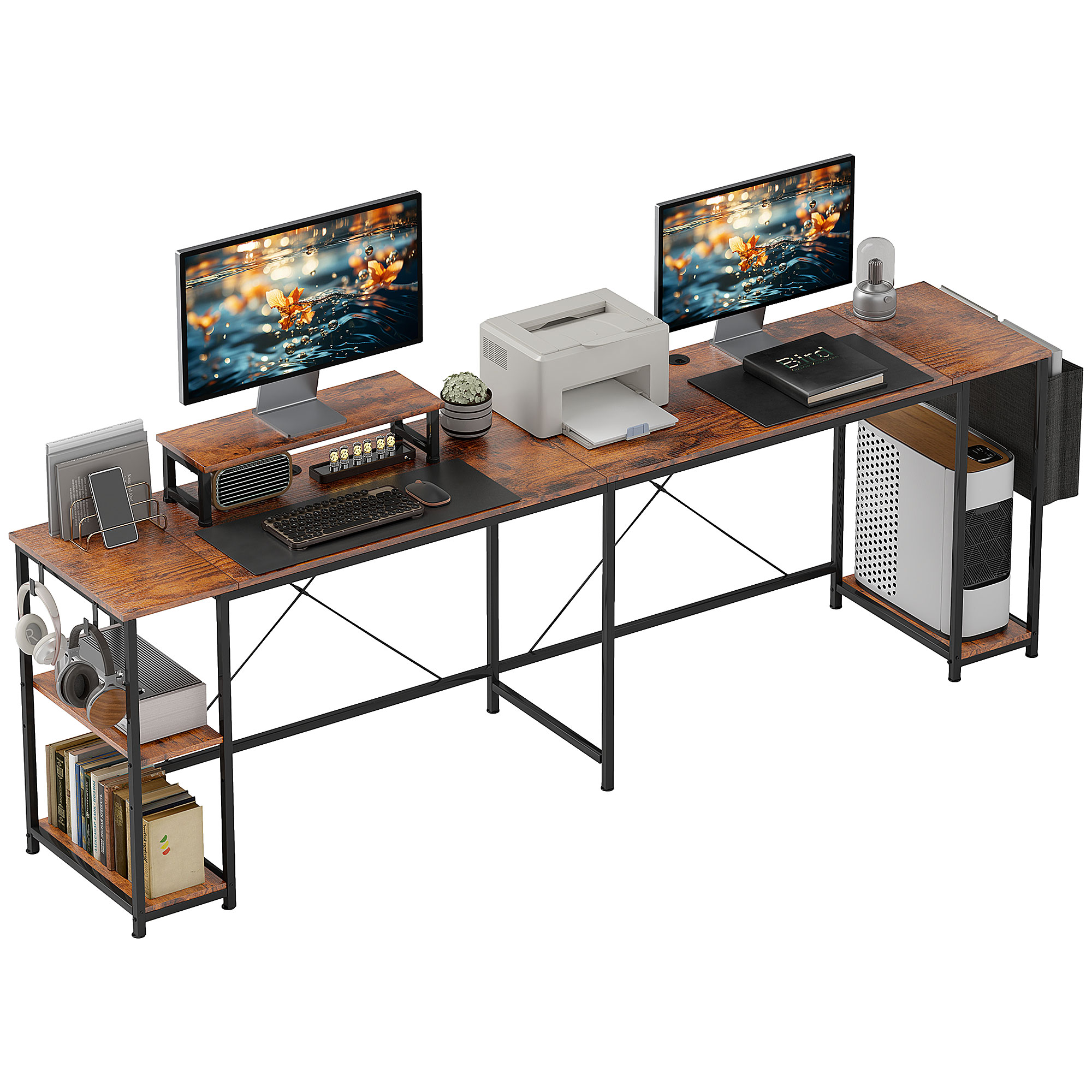 Immagine dettaglio - Scrivania per computer con ripiano regolabile
