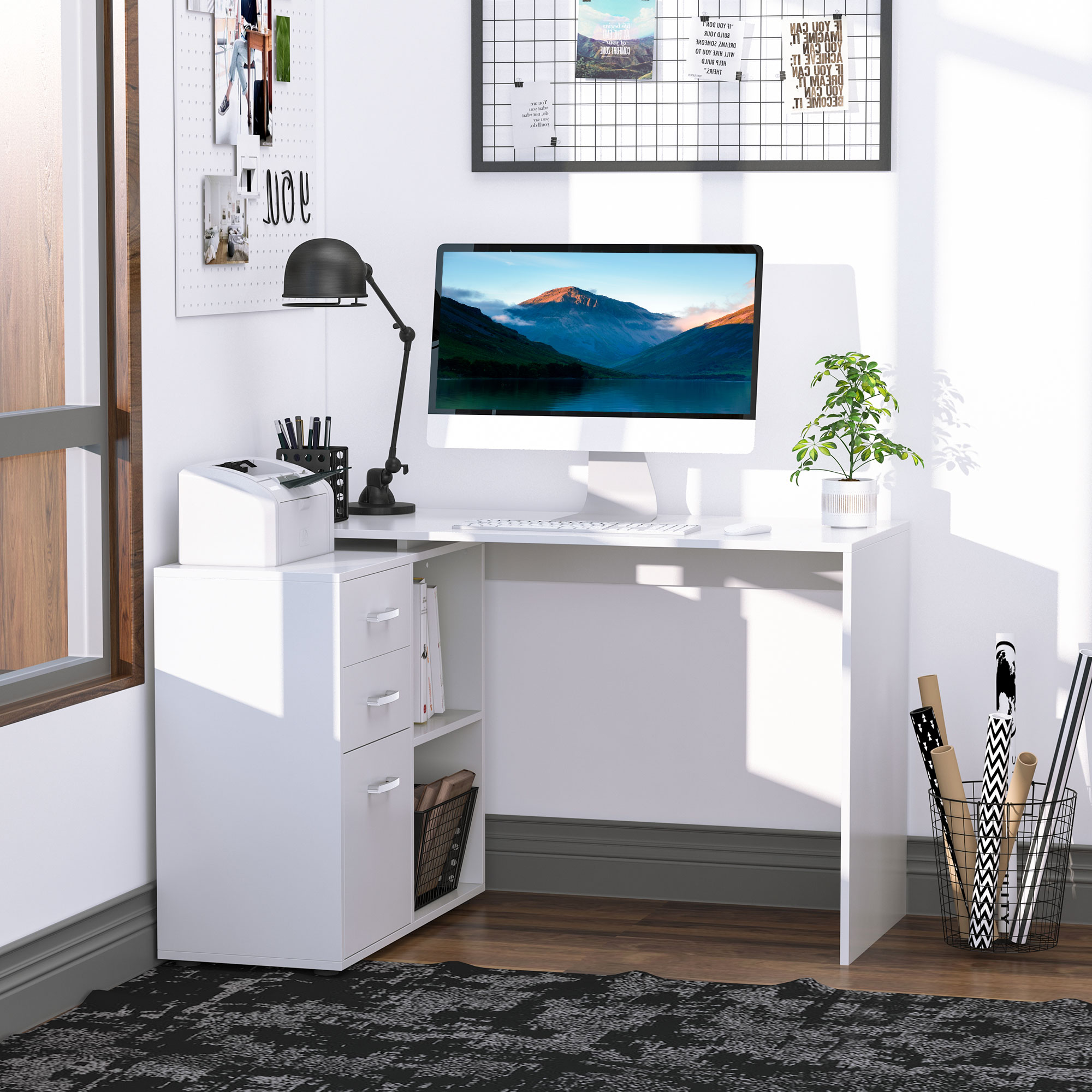 Immagine prodotto - Scrivania porta PC per casa e ufficio