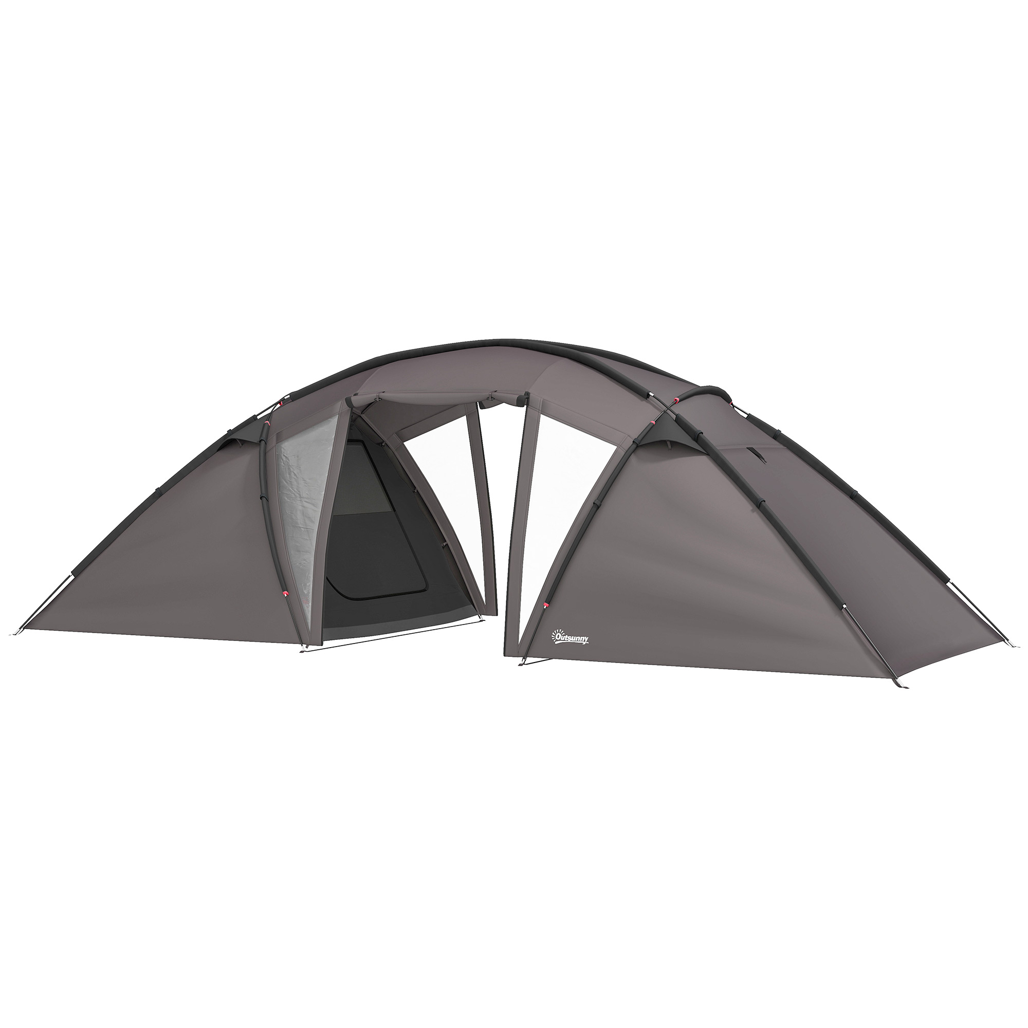 Dettaglio struttura tenda con ingressi