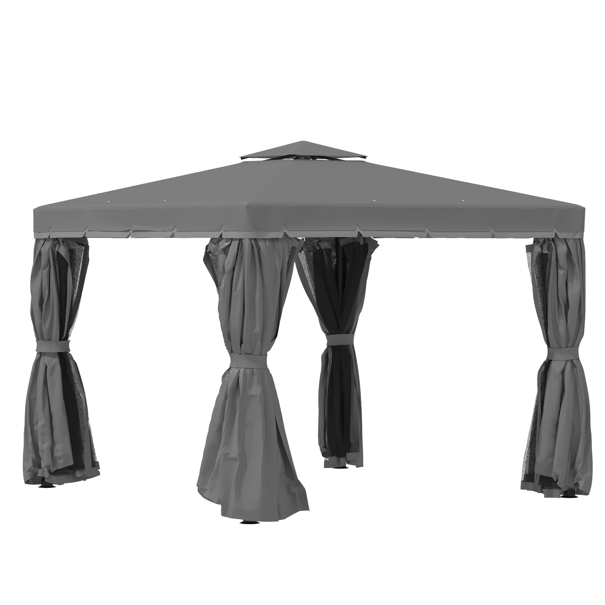 Immagine prodotto - Gazebo da giardino 3 x 3 m grigio scuro