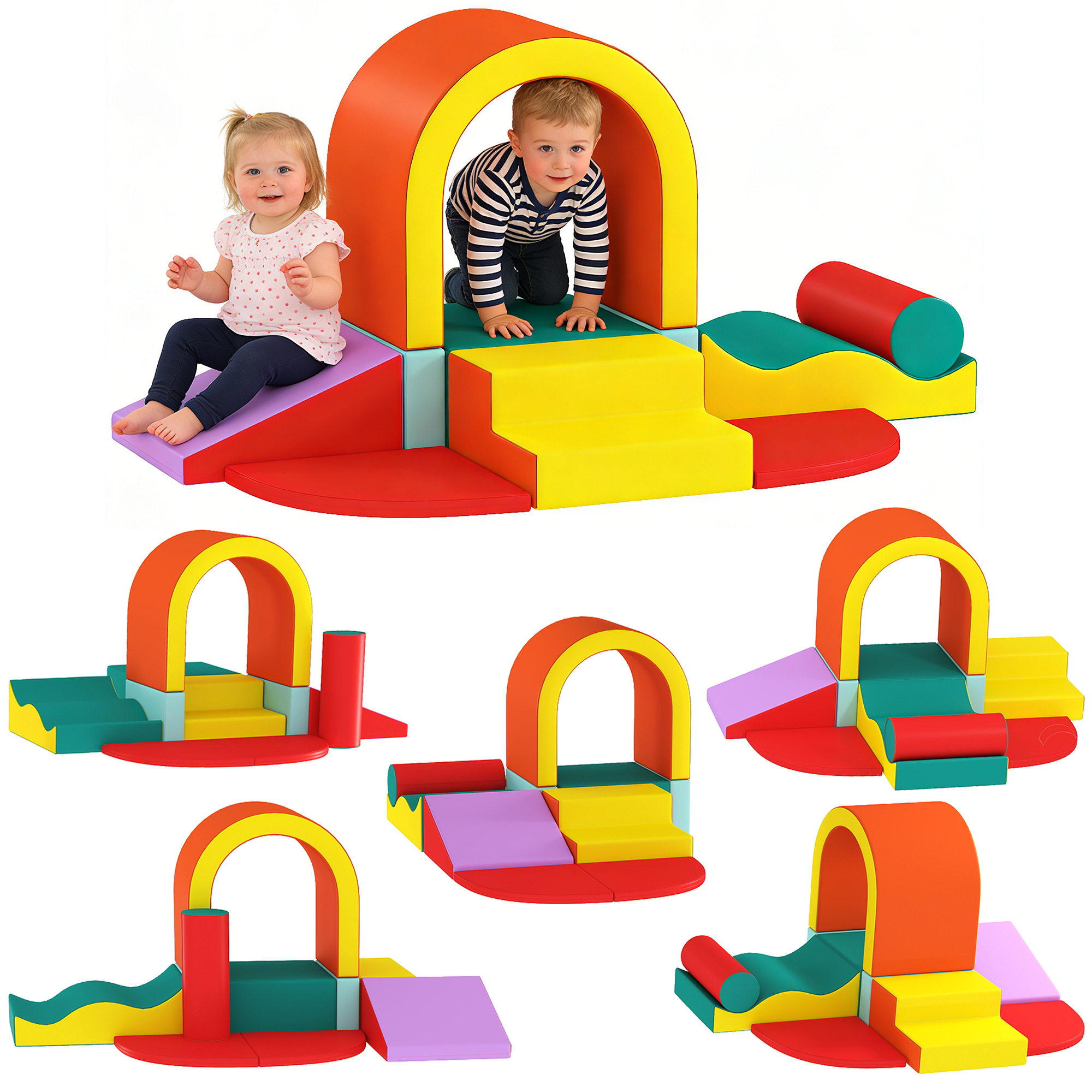 Immagine prodotto - Percorso motricita bambini 10 pezzi