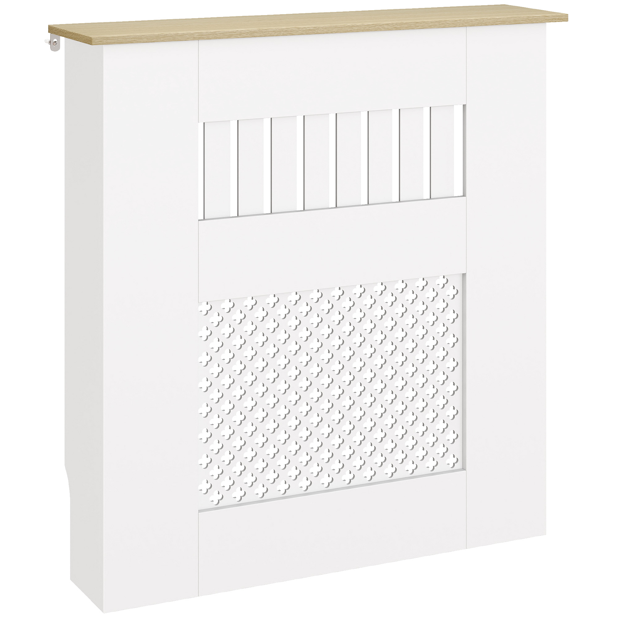 Copriradiatore in legno bianco