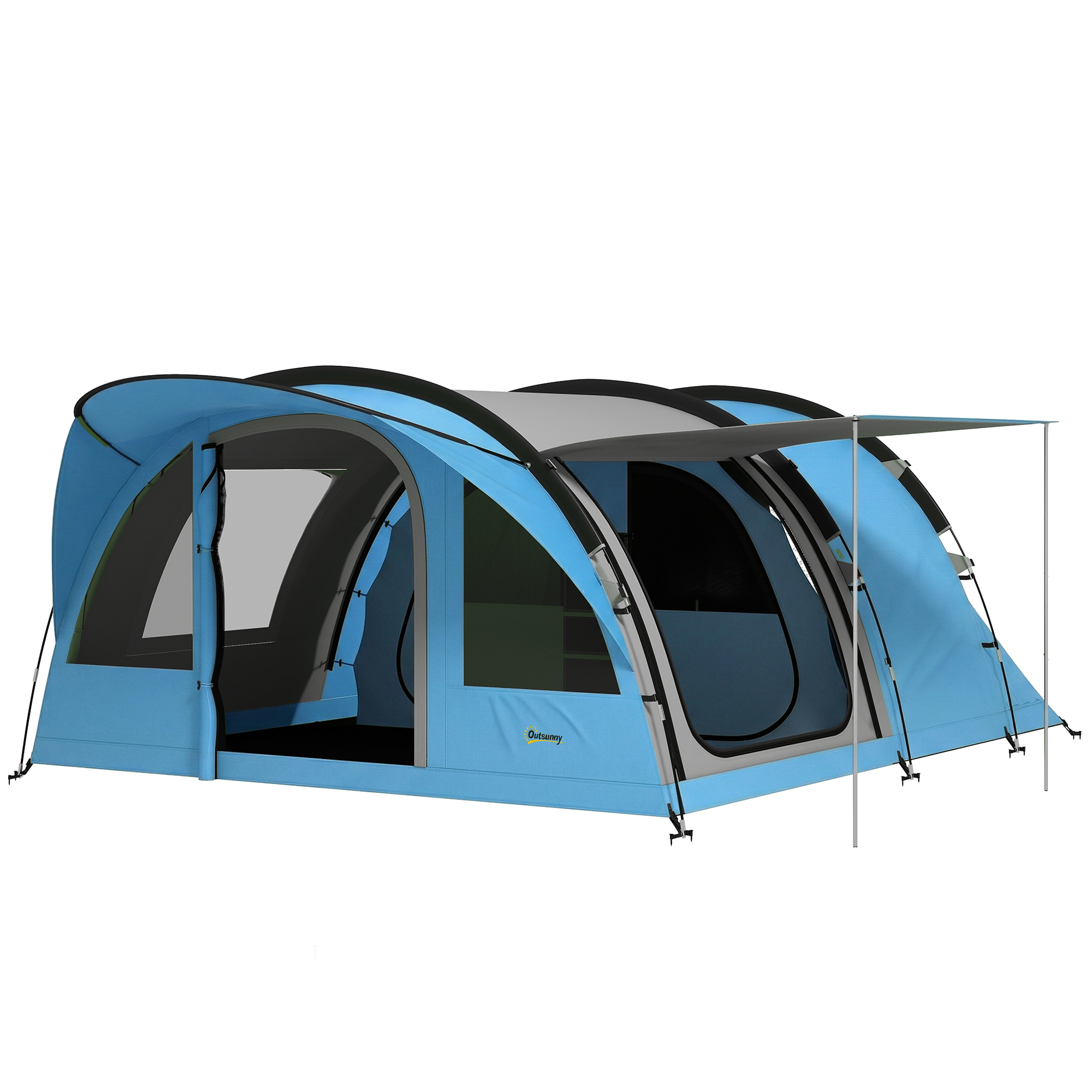 Immagine prodotto - Tenda da campeggio a tunnel 4 persone blu